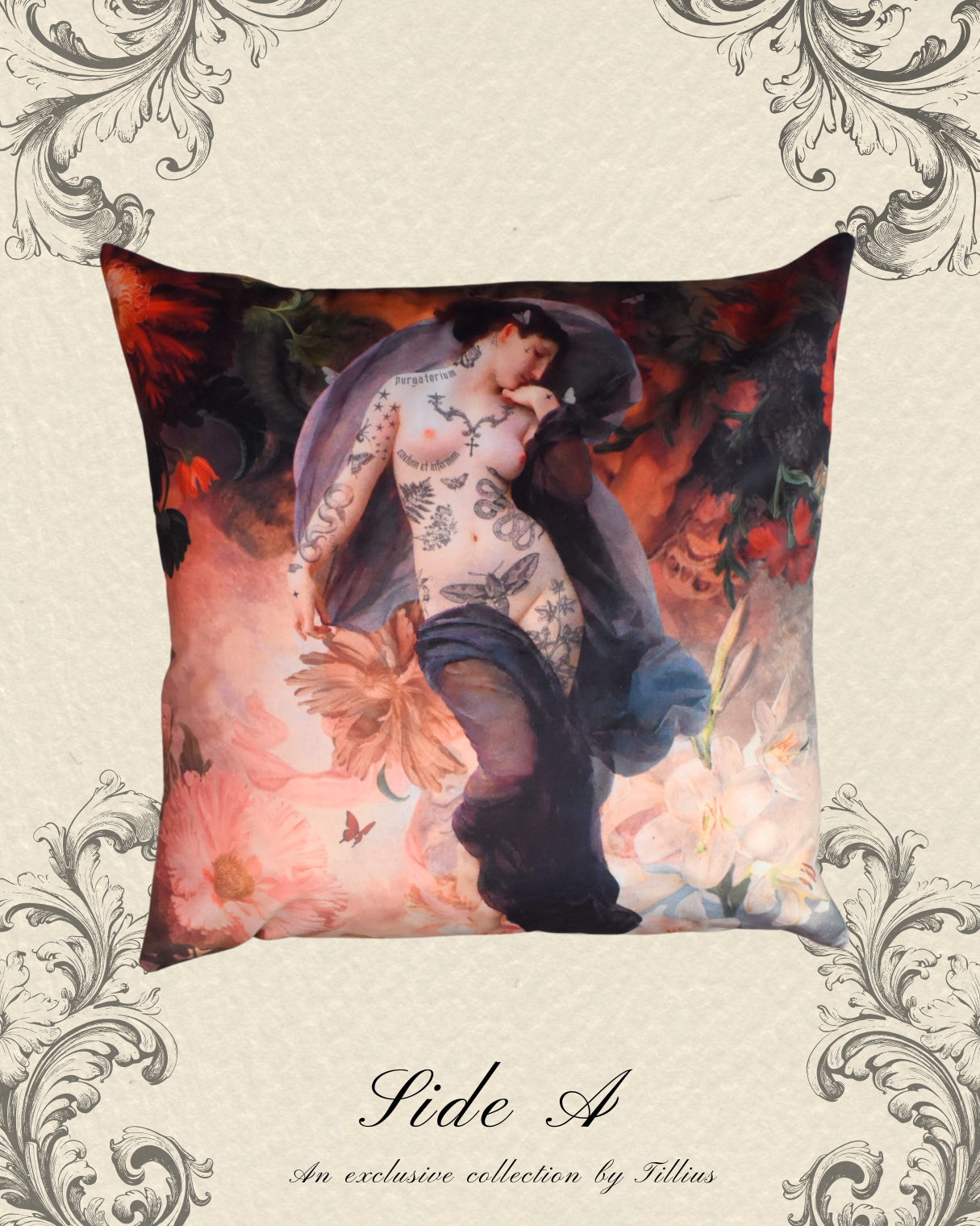 Morello - Velvet Classical Cushion