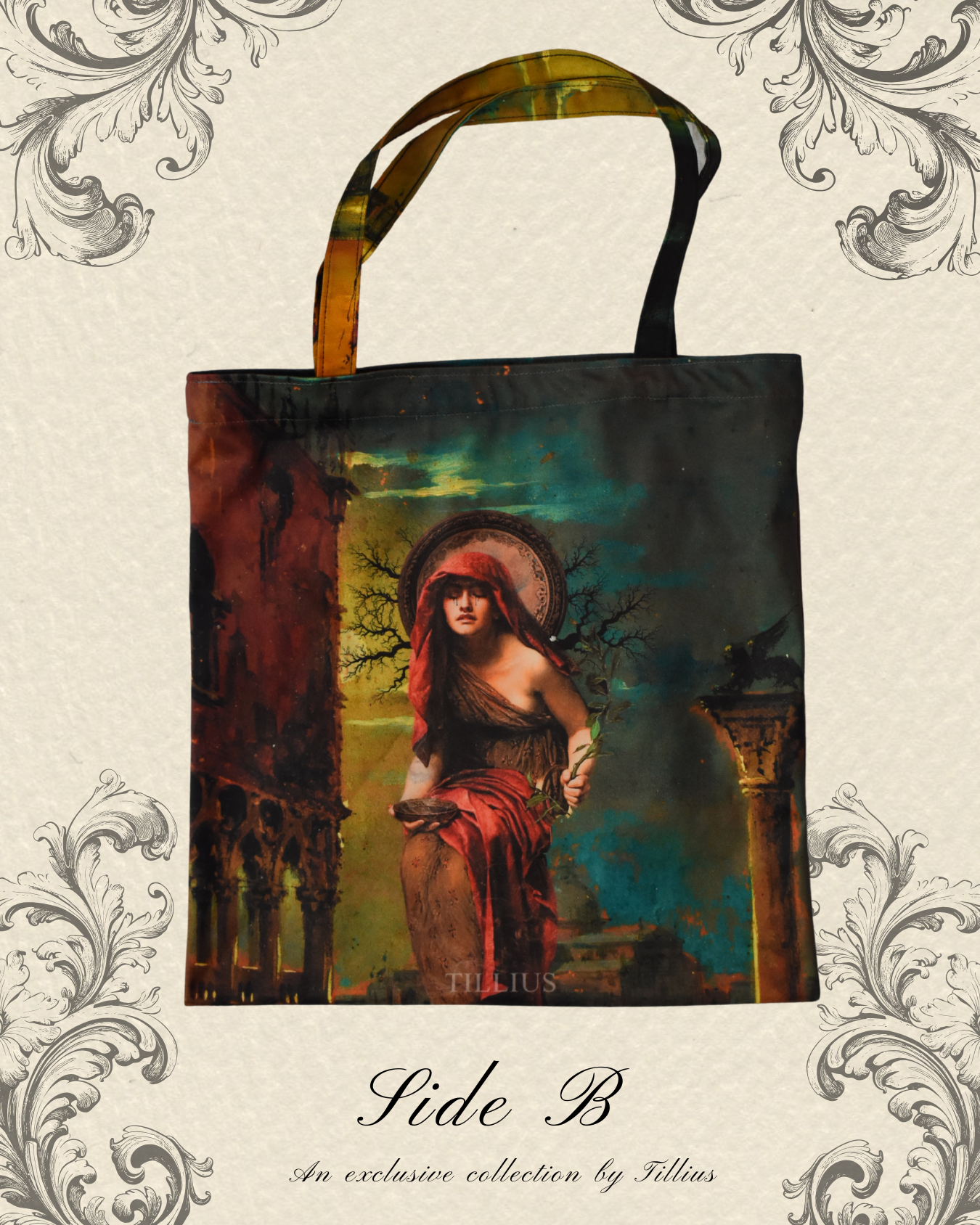 Priestess of Venice - Velvet Classical Tote
