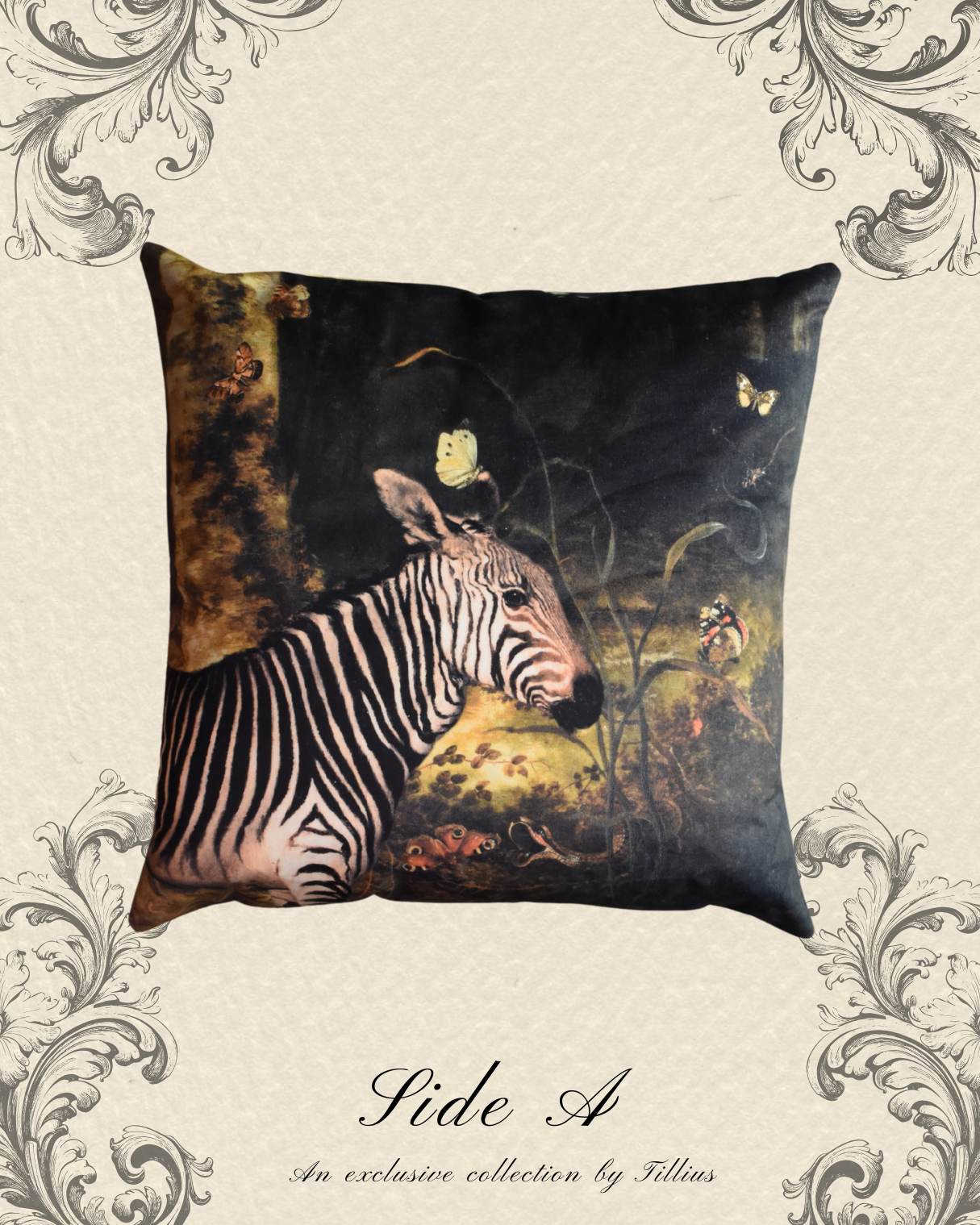 Zebra - Velvet Classical Cushion