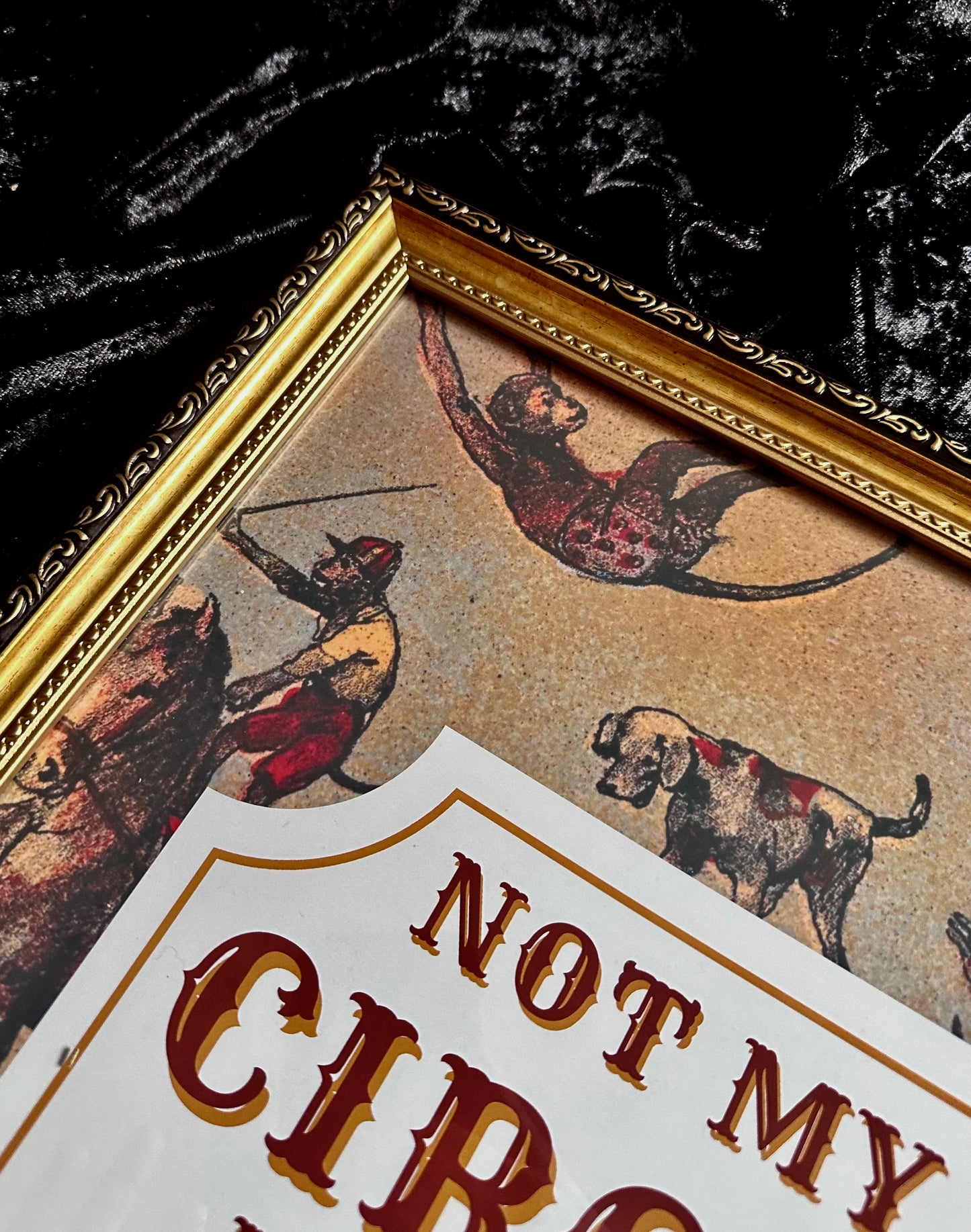 Not My Circus Not my Monkeys A3 Print