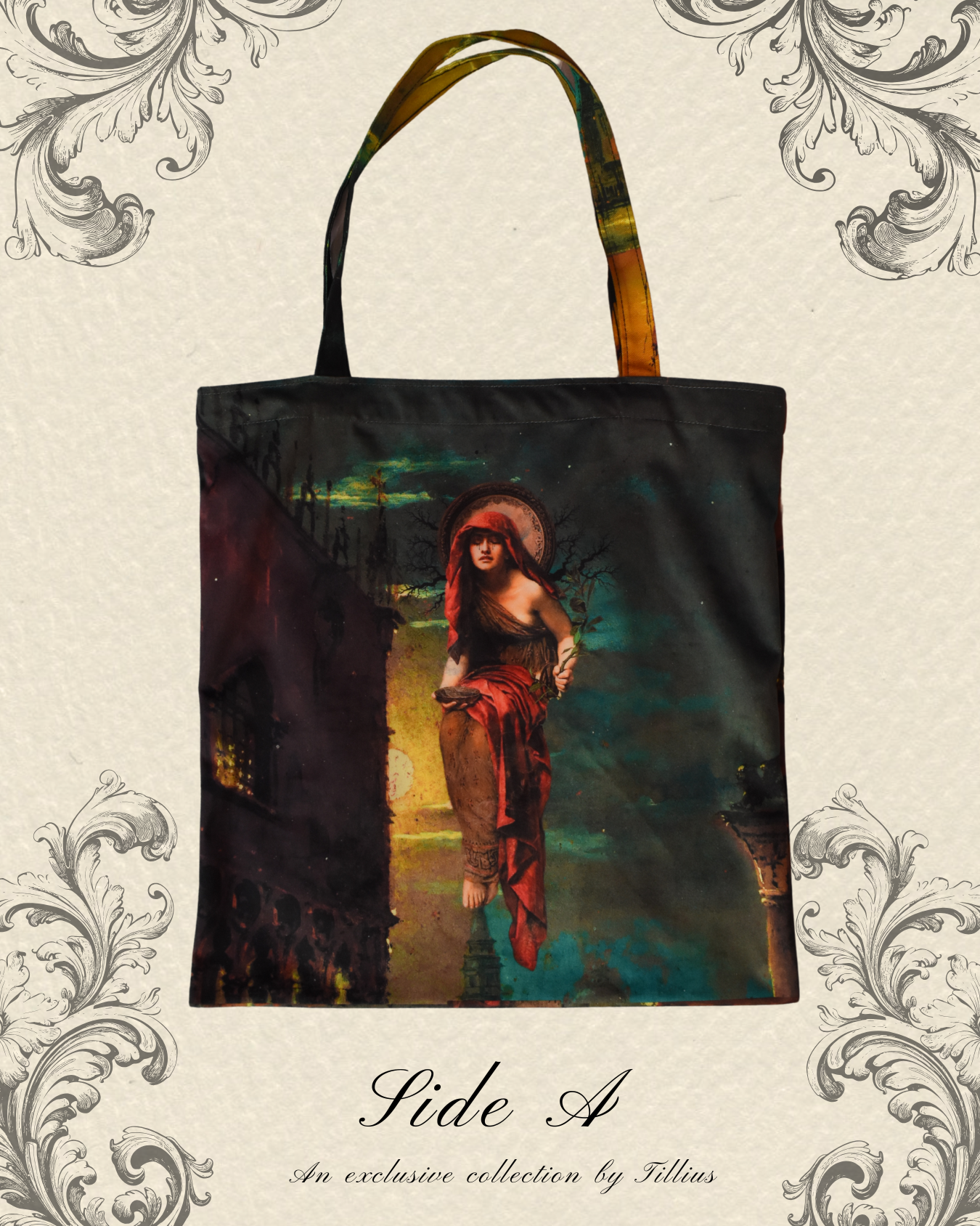 Priestess of Venice - Velvet Classical Tote