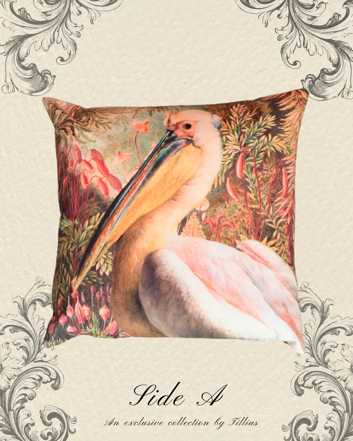 Pelican - Velvet Classical Cushion