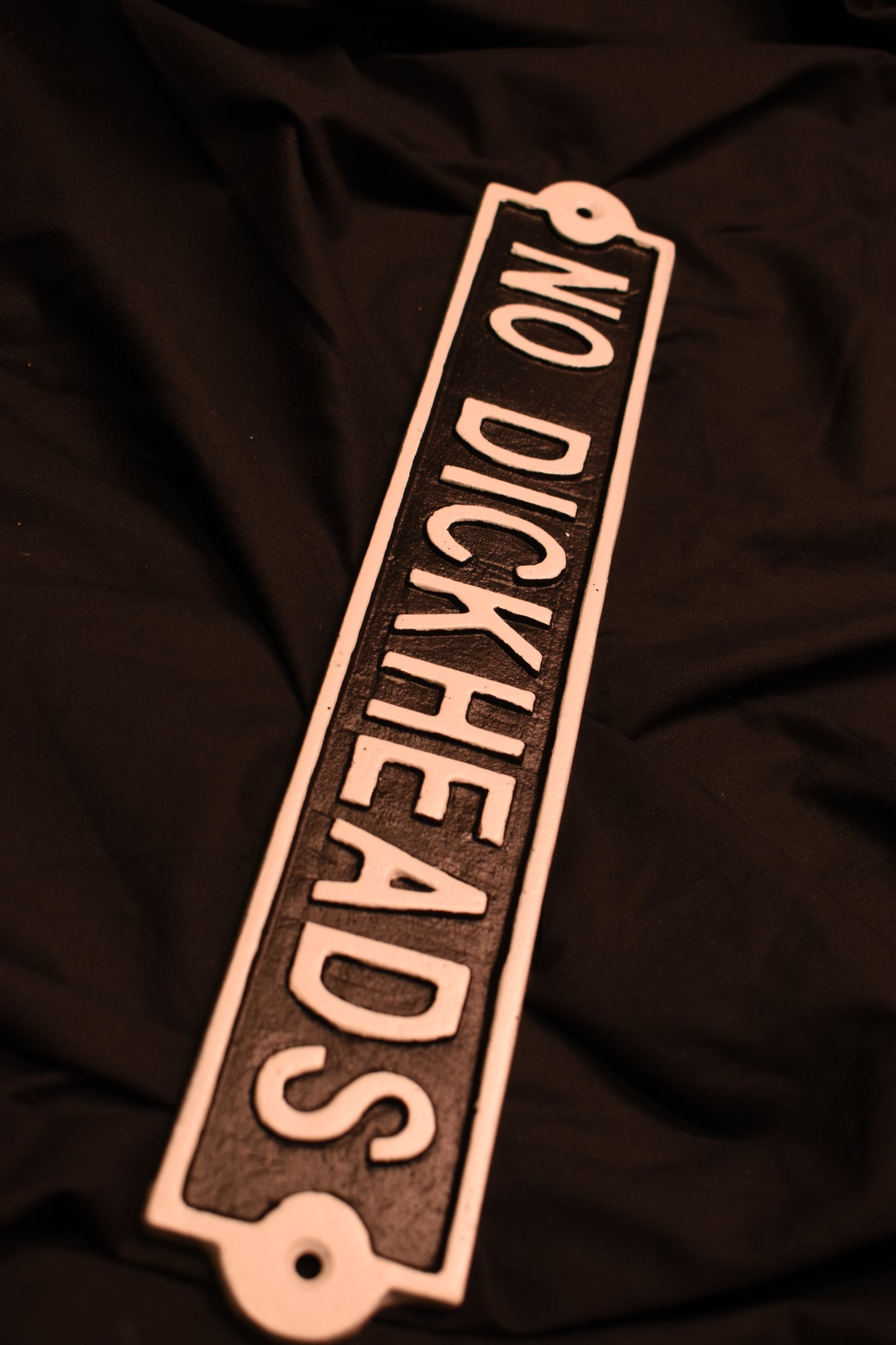 No Dickheads - Metal Sign