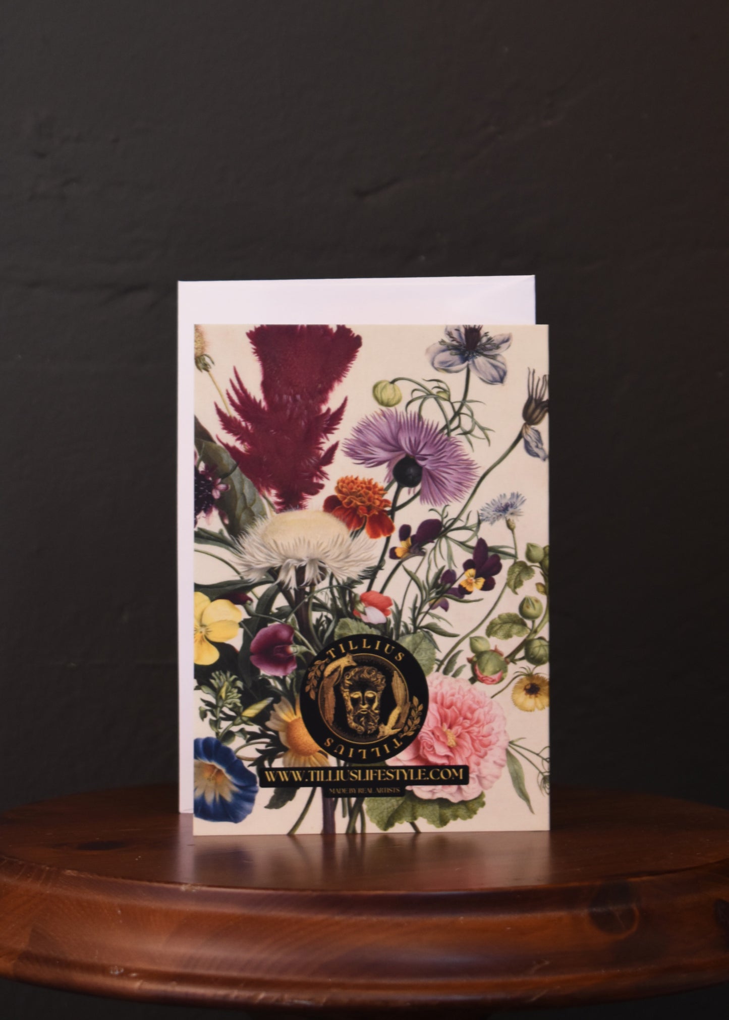 Tillius Card - Floral Cream