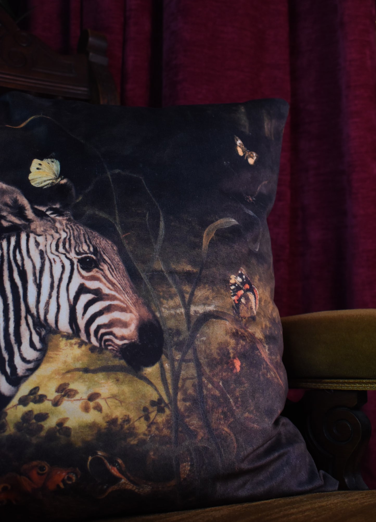 Zebra - Velvet Classical Cushion