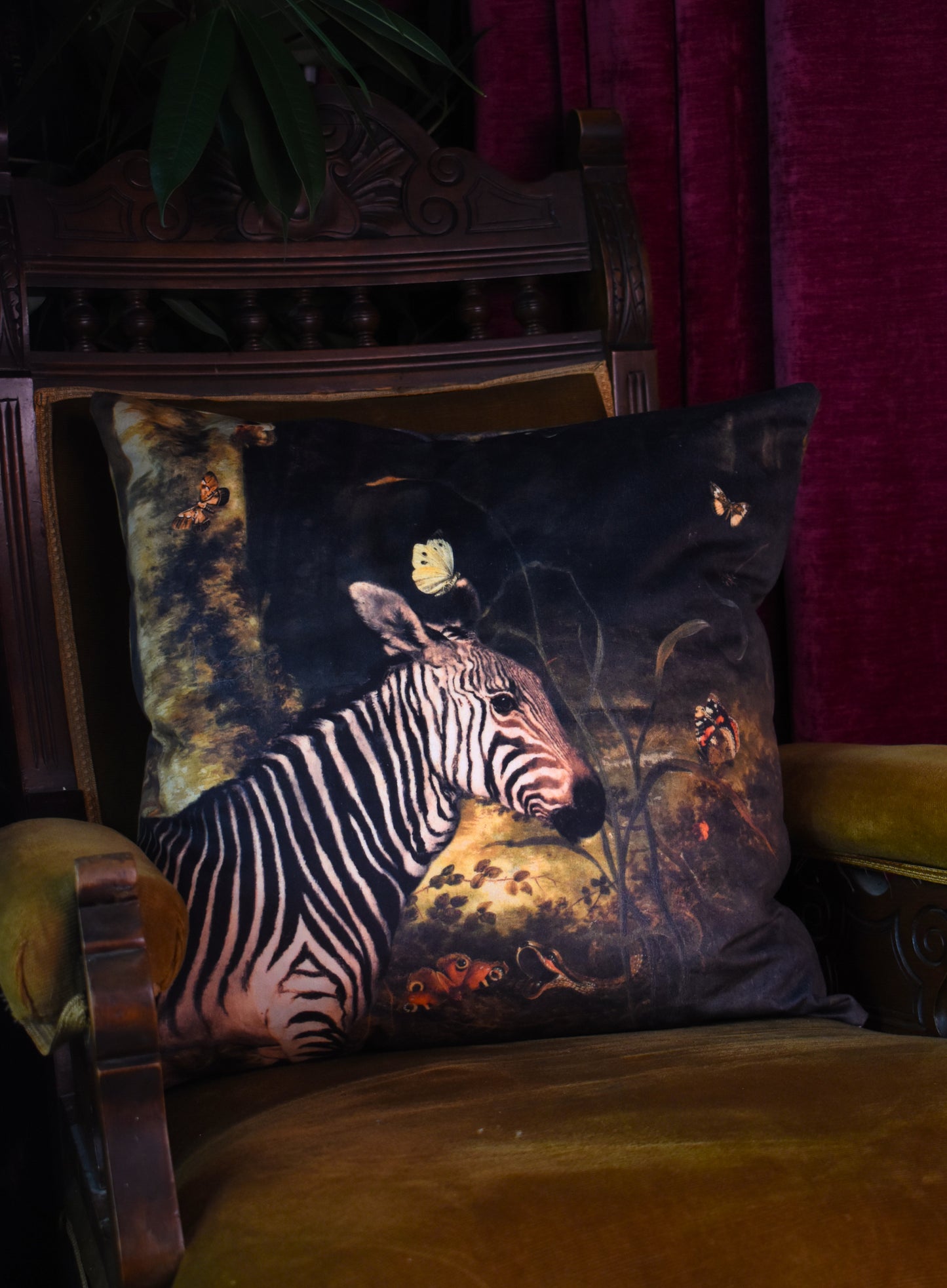 Zebra - Velvet Classical Cushion