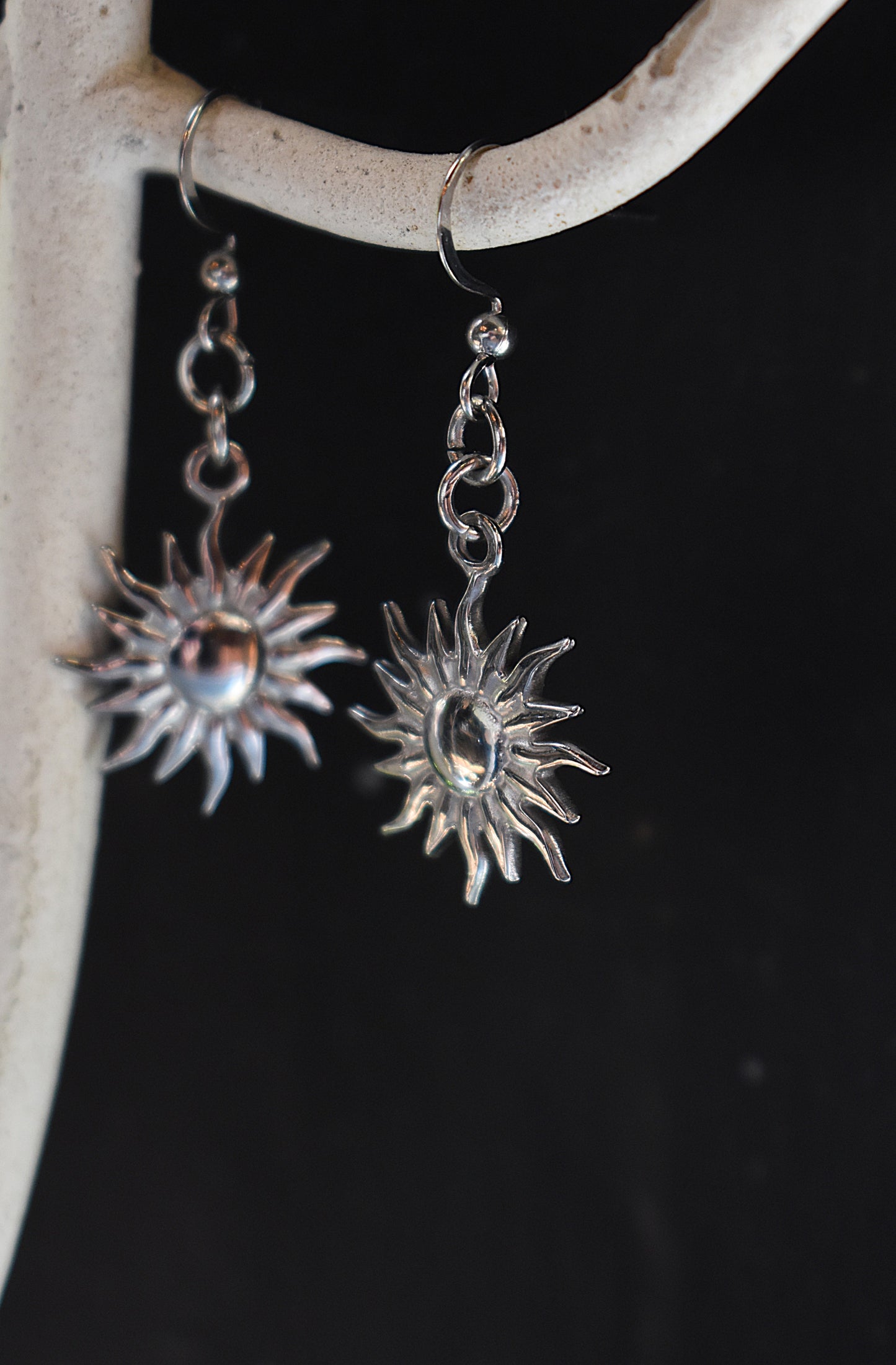 Nocturne Halo Earrings ~ Silver
