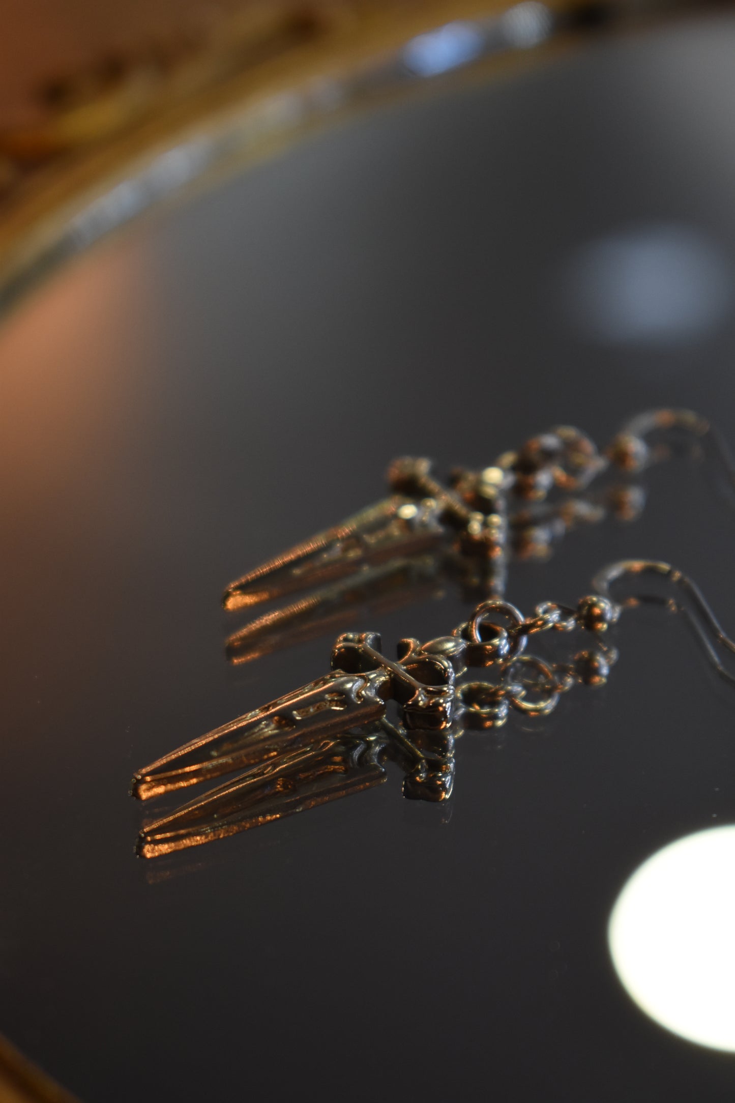 Fatal Vow Earrings ~ Silver