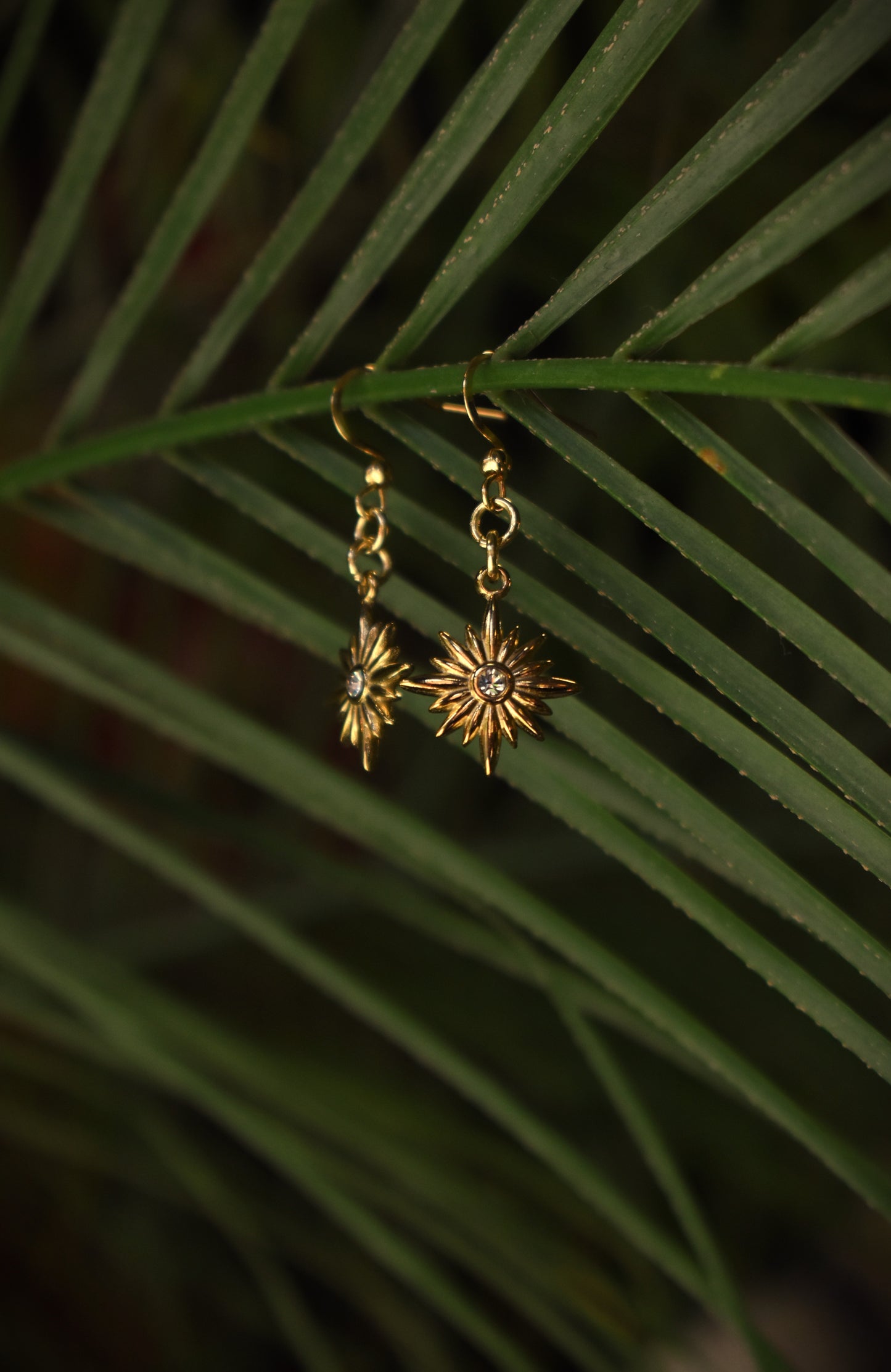 Celestial Light Earrings ~ Gold