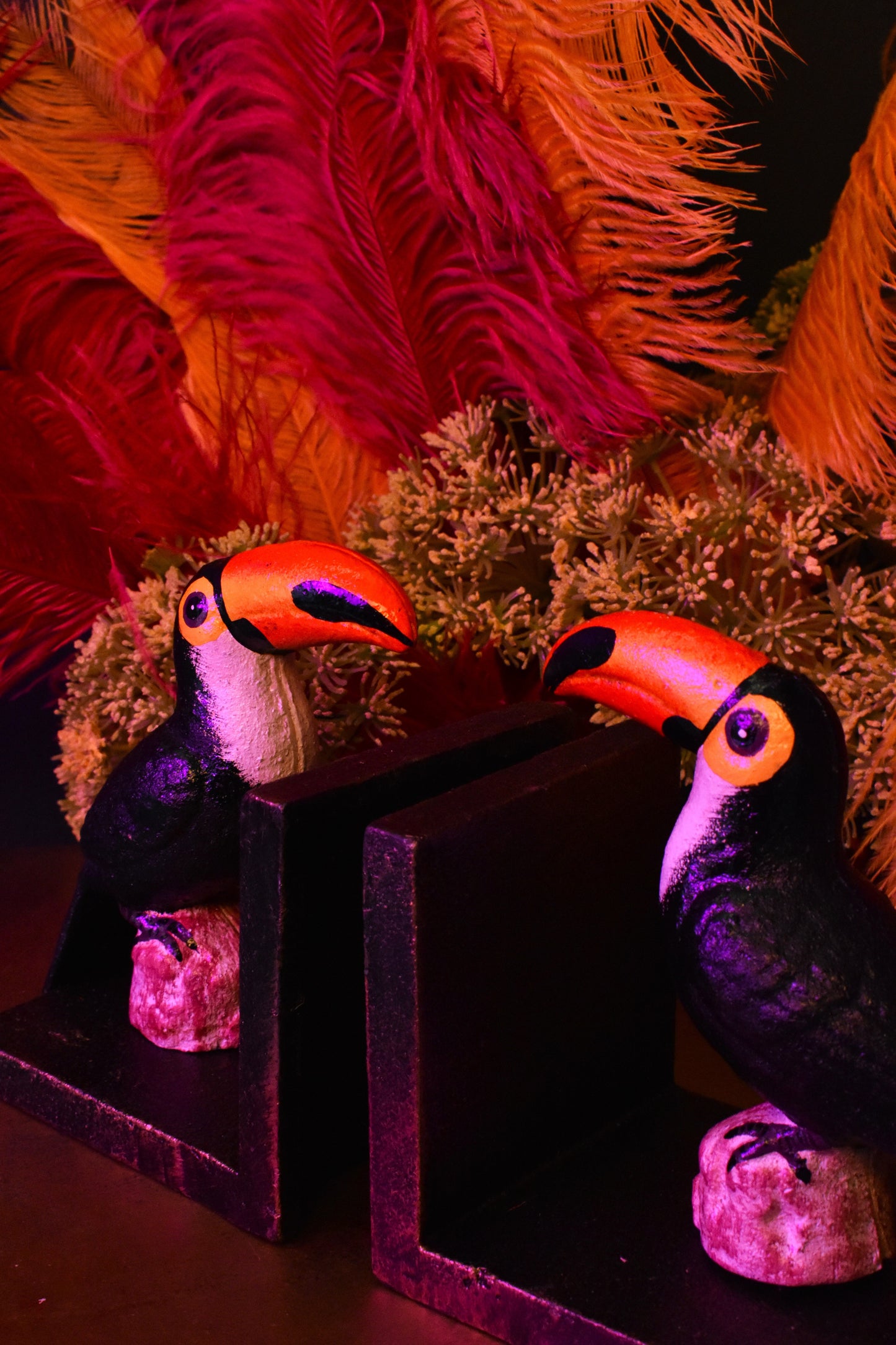 Cast Iron Toucan Bookends