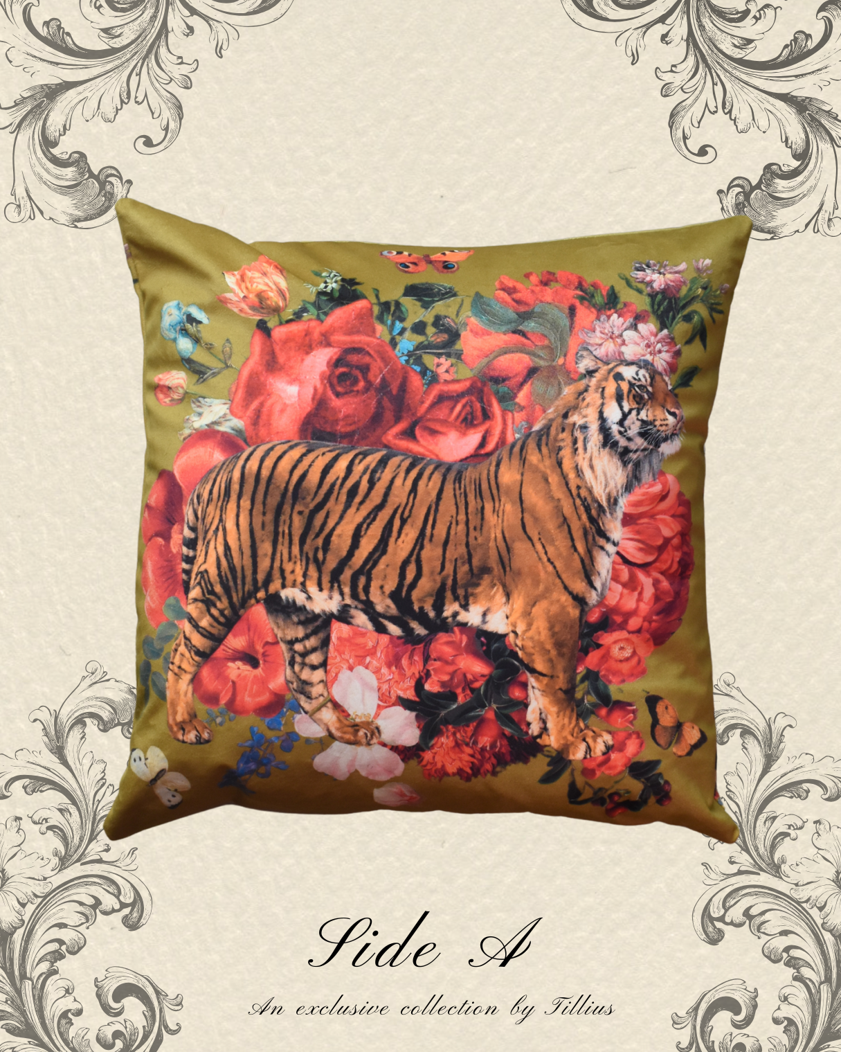 Floria - Velvet Classical Cushion