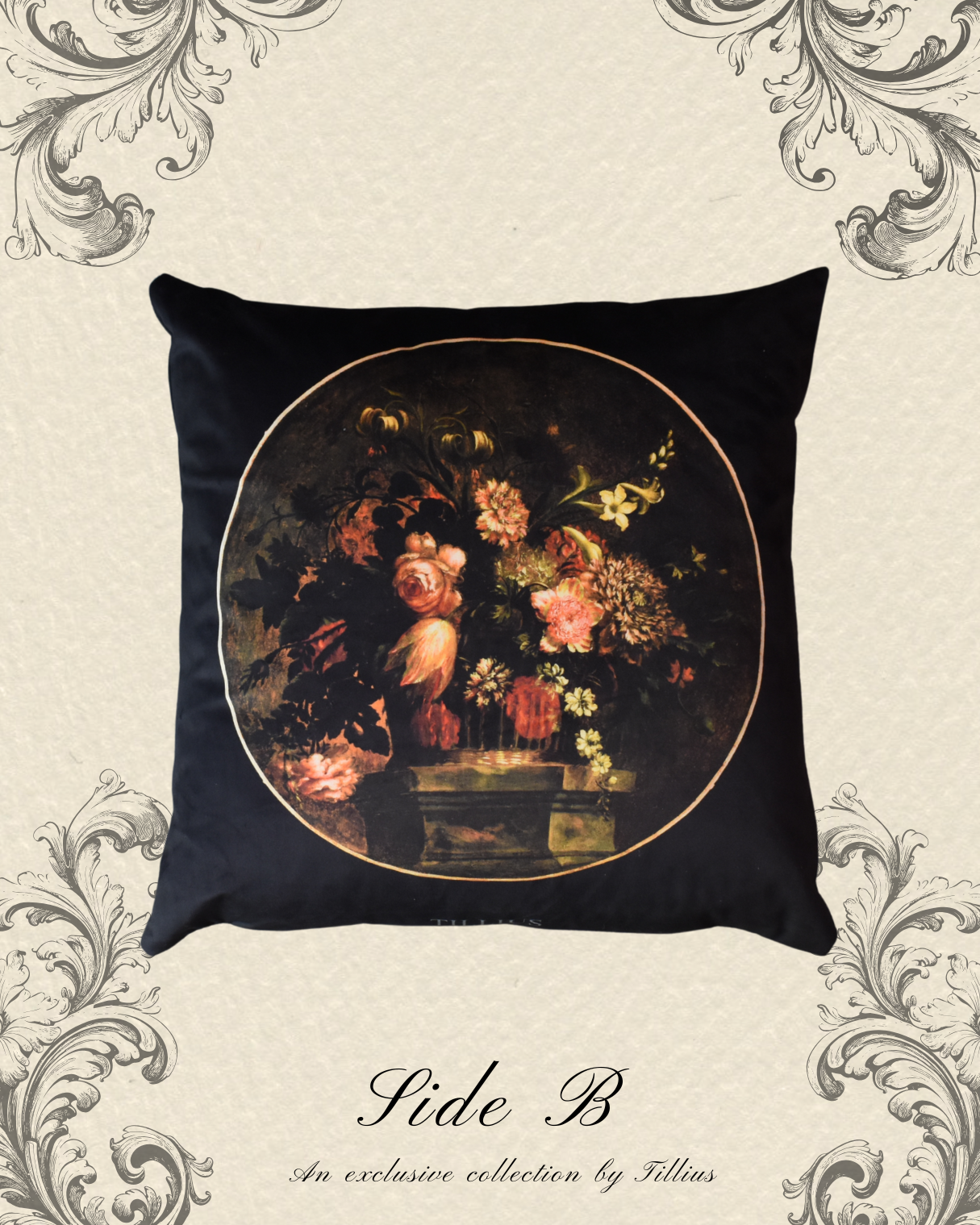Lone Leopard - Velvet Classical Cushion