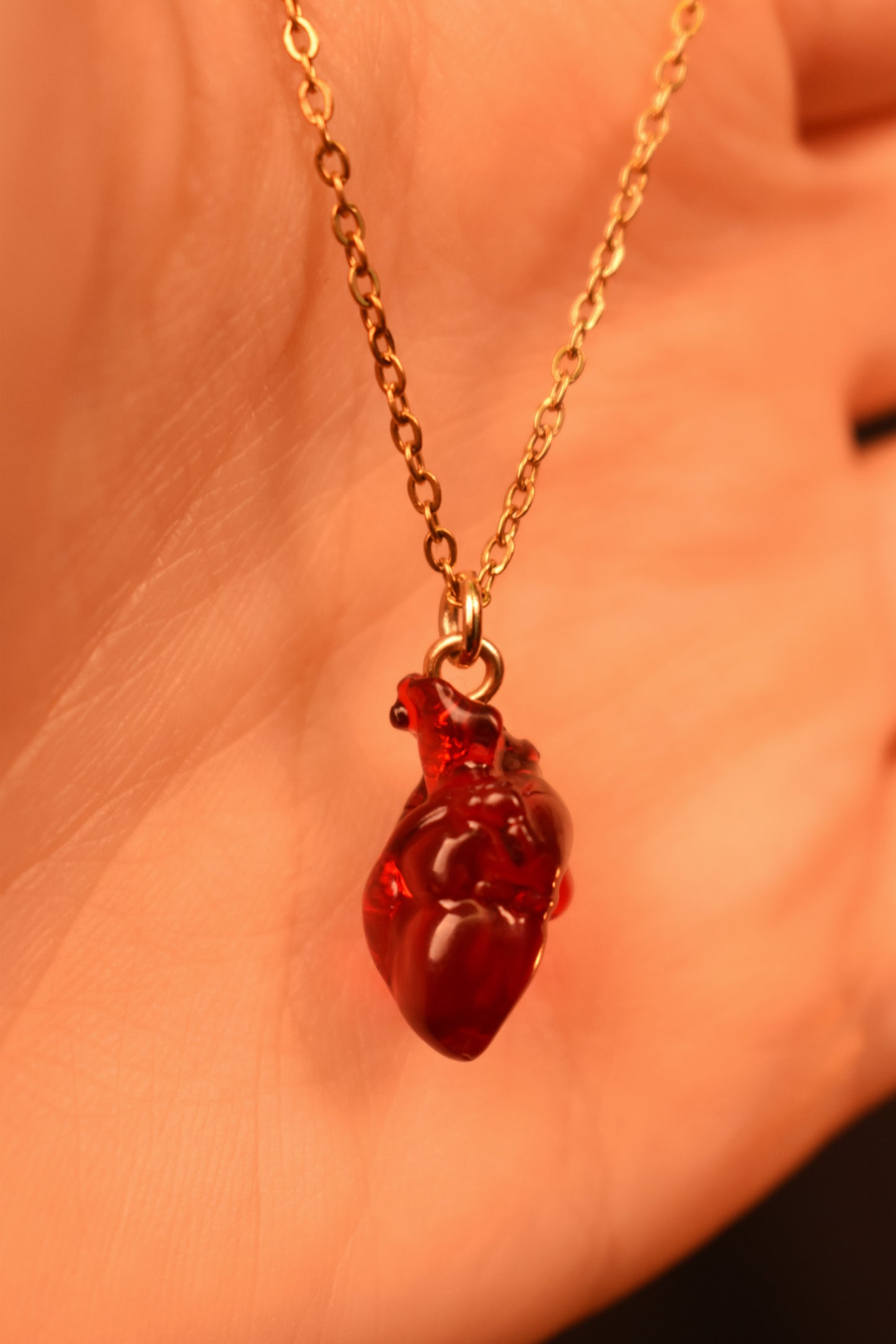 Anatomical Heart Necklace - Forbidden Love