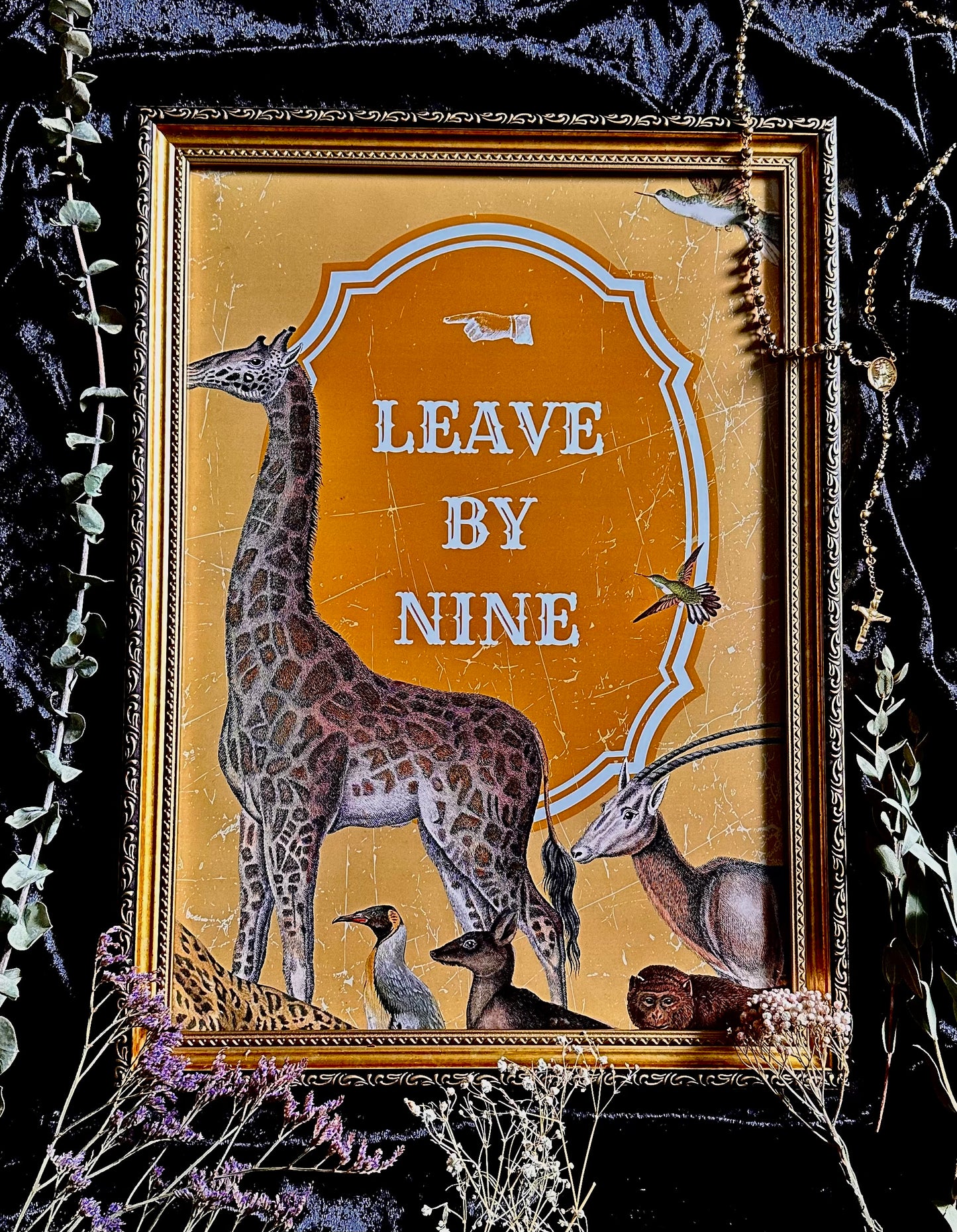 Leave By Nine A3 Print