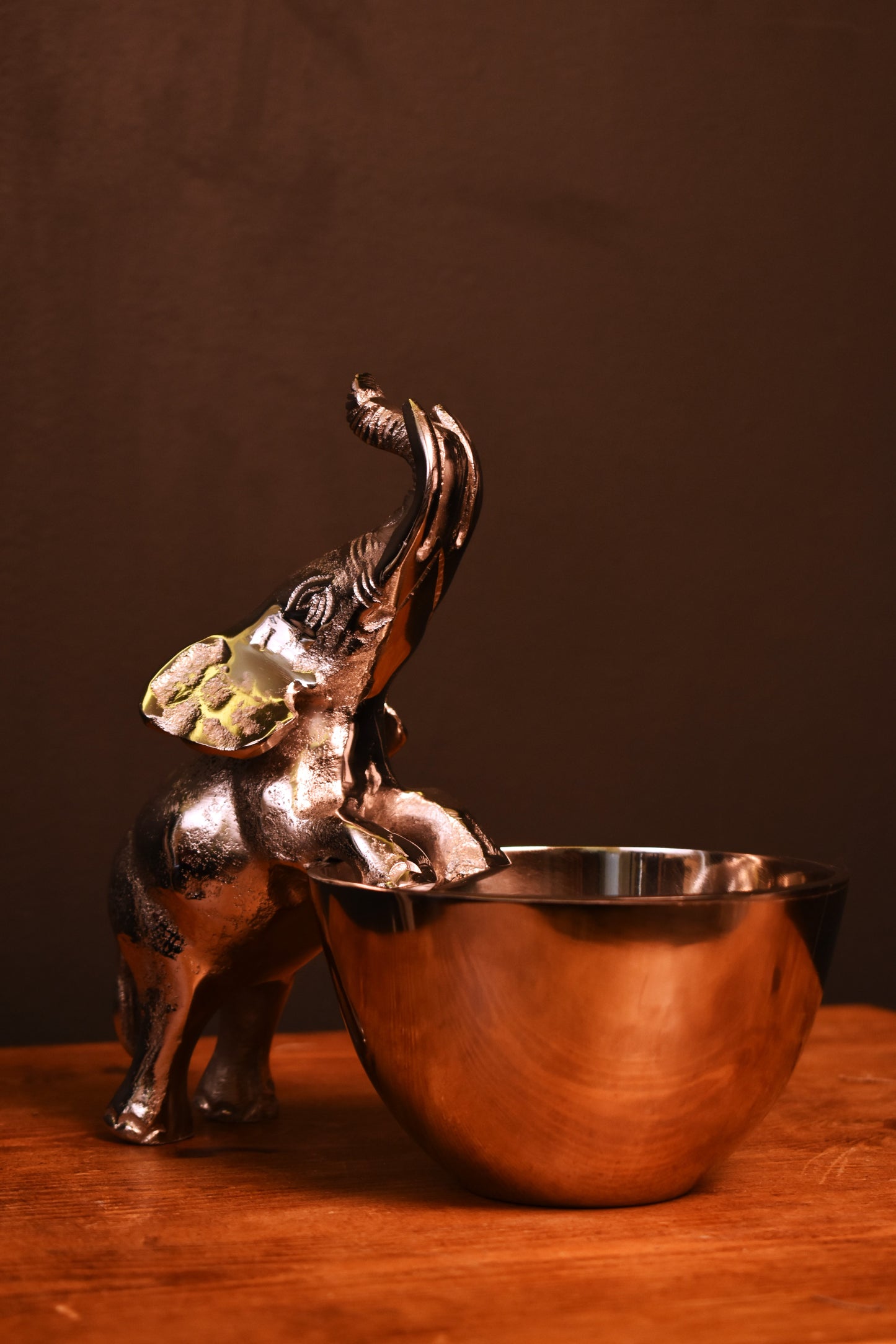 Silver Elephant Bowl