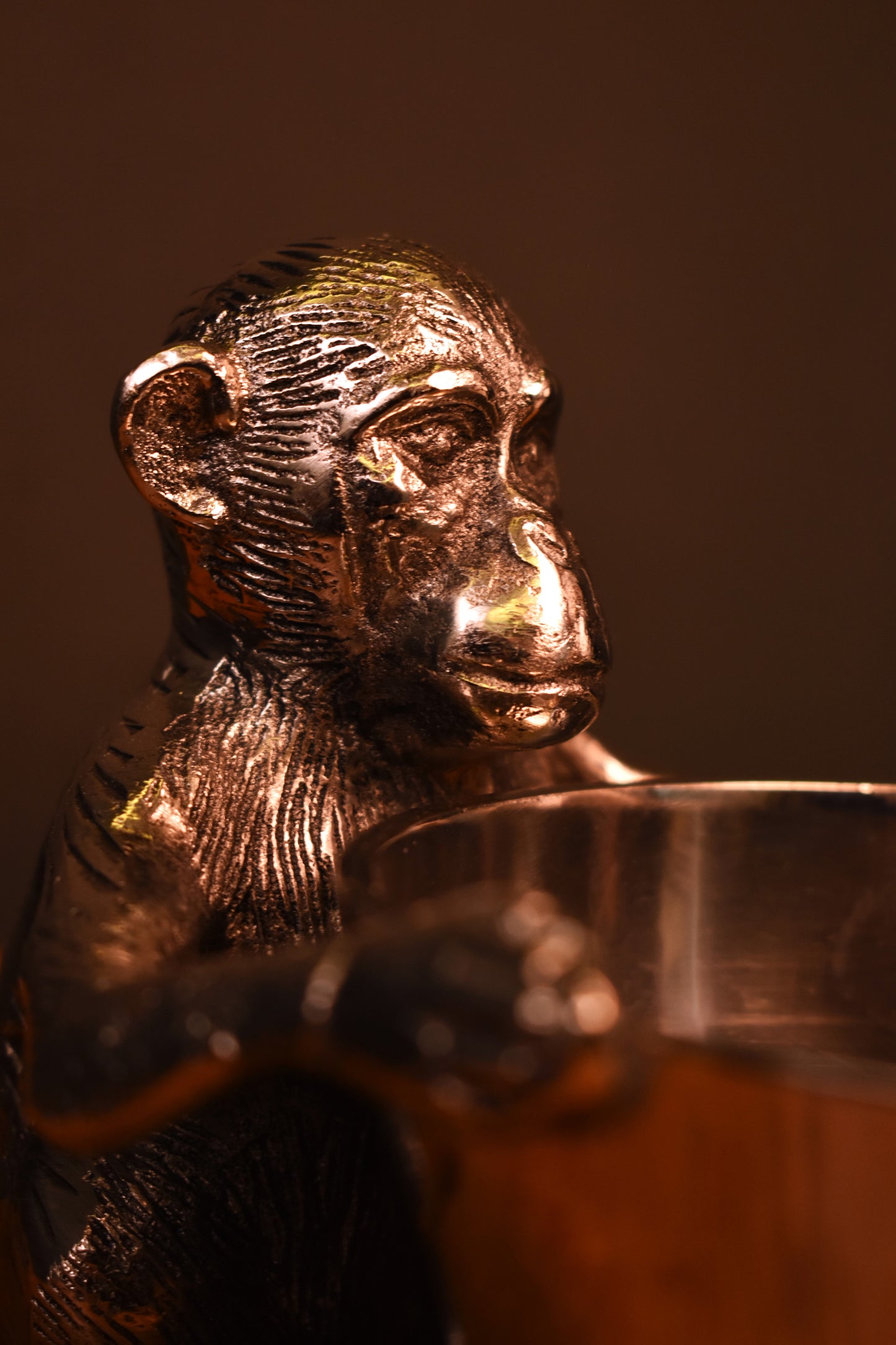 Silver Monkey Bowl