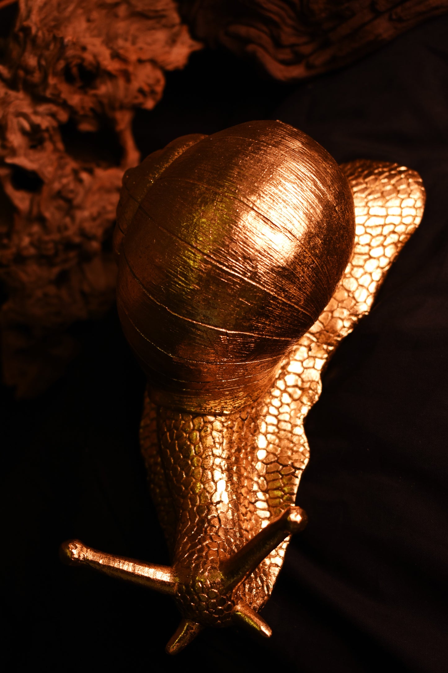 Gold Snail Ornament