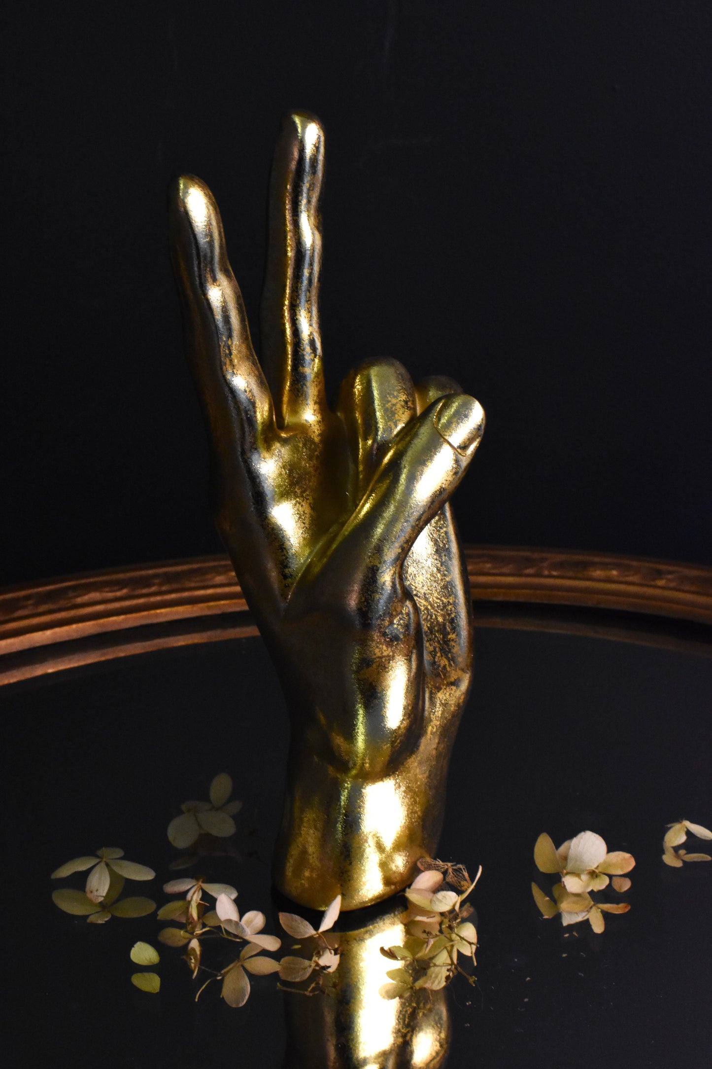 Peace Gold Hand Ornament