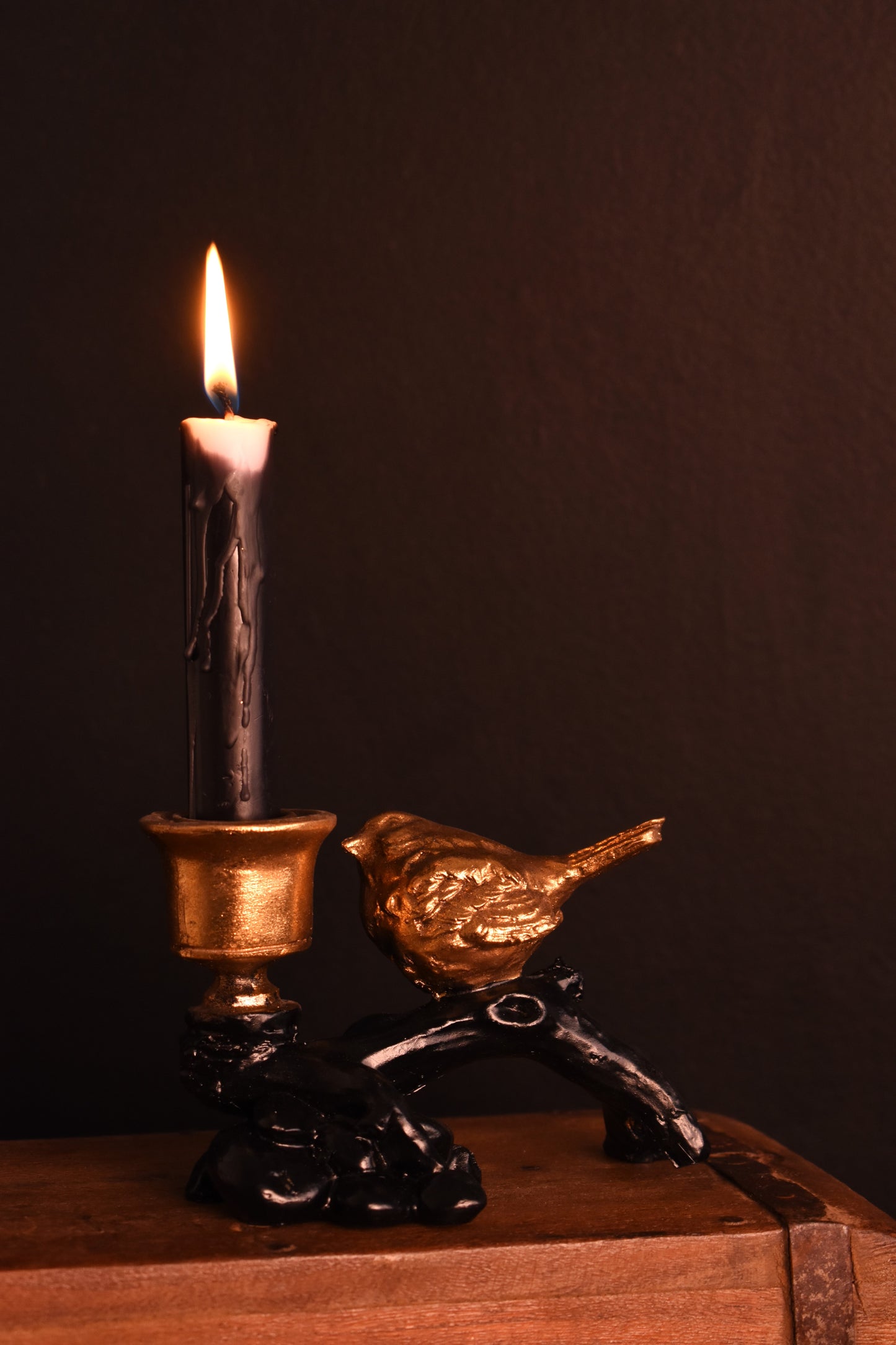 Bird on a Branch Candle Holder