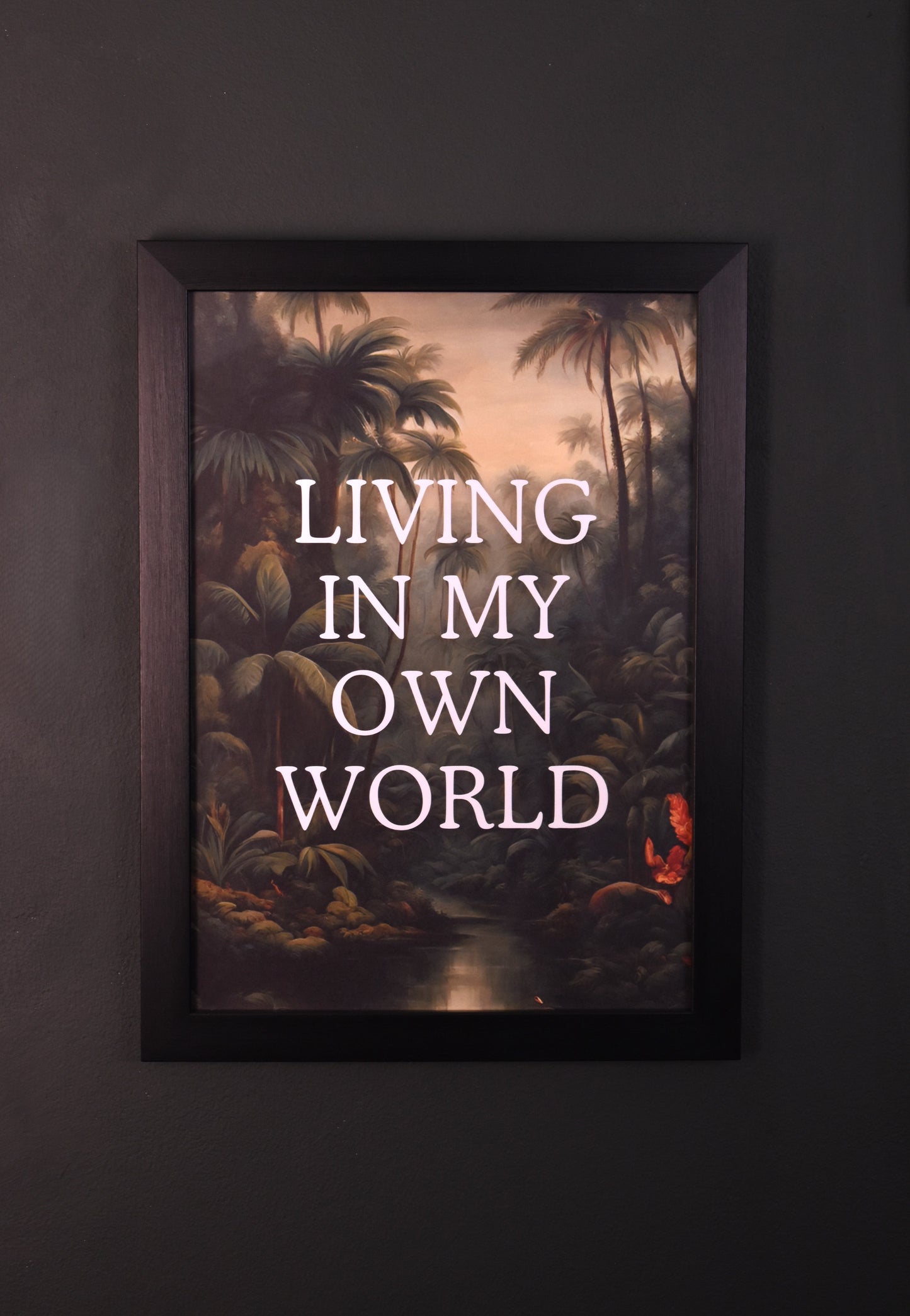 A4 Print 'Living In My Own World'