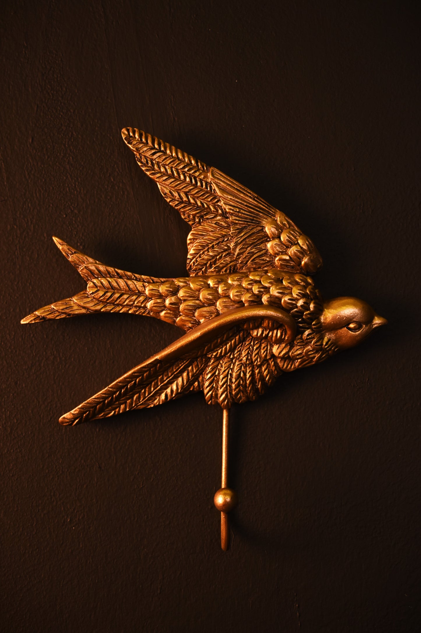 Gold Swallow Wall Hook