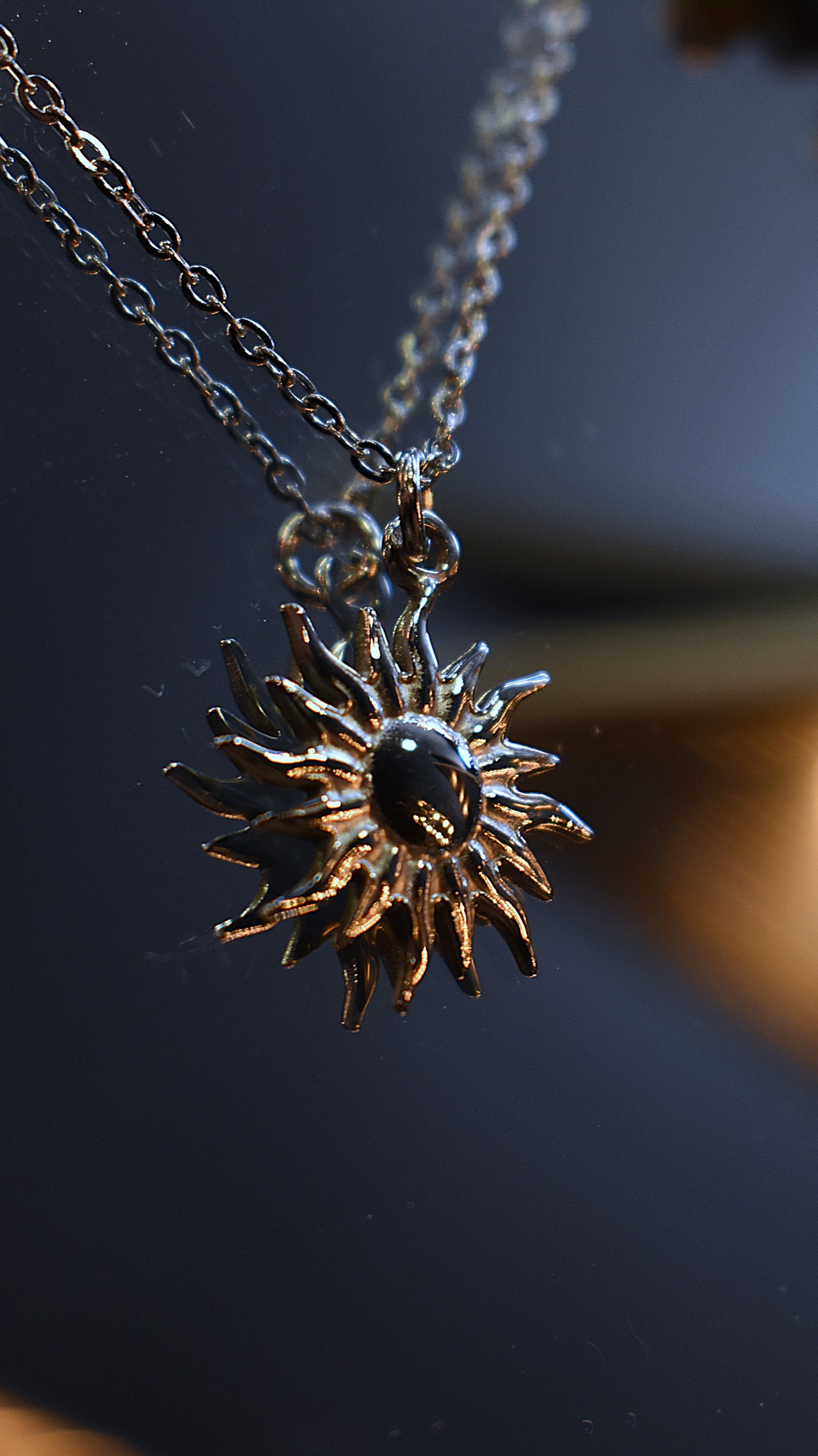 Nocturne Halo Necklace ~ Silver