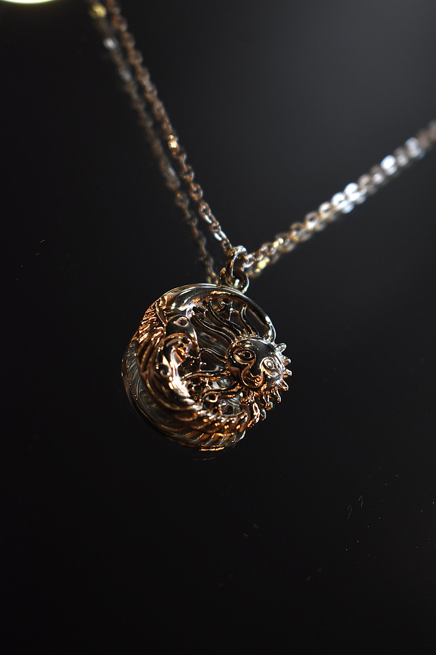 Eternal Eclipse Necklace ~ Silver