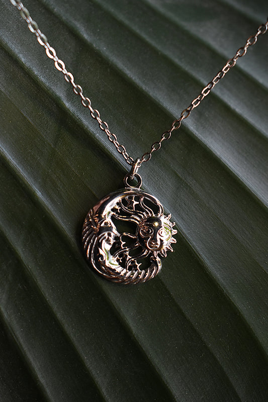 Eternal Eclipse Necklace ~ Silver