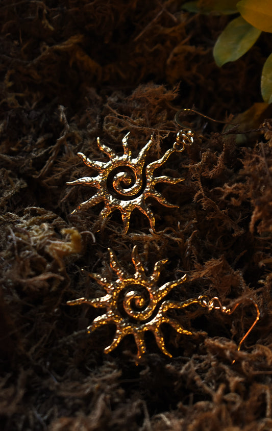 Sunborne Earrings ~ Gold