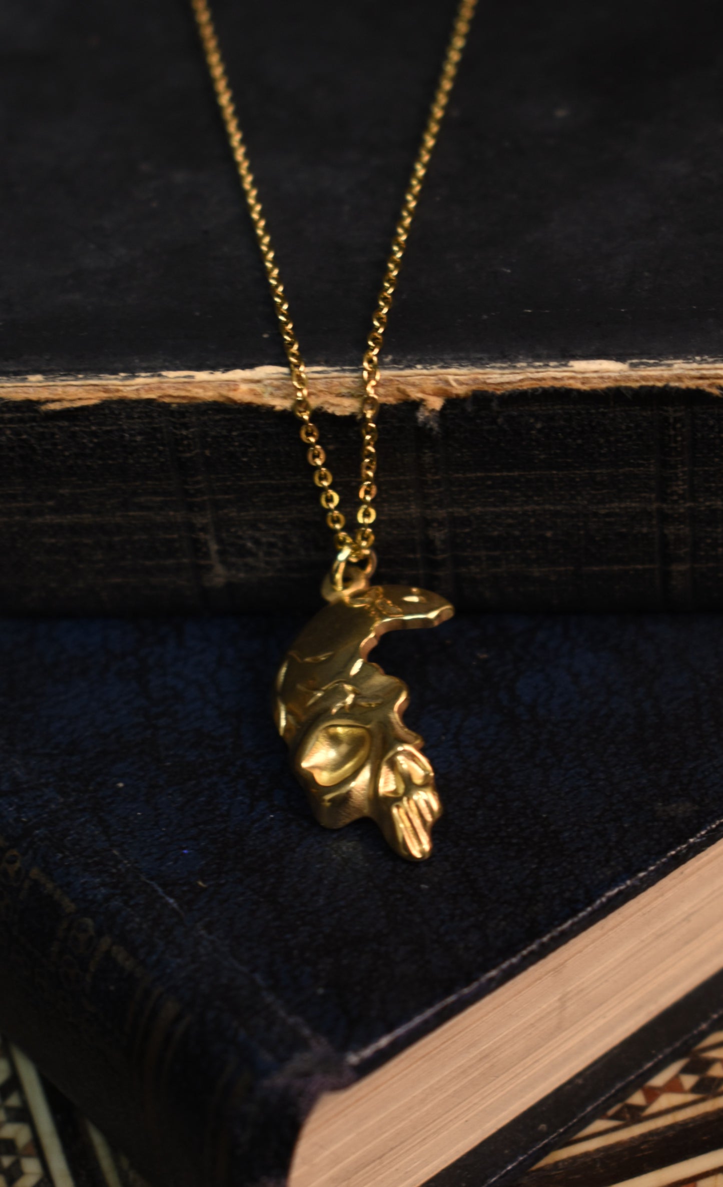 Fractured Fate Gold Necklace