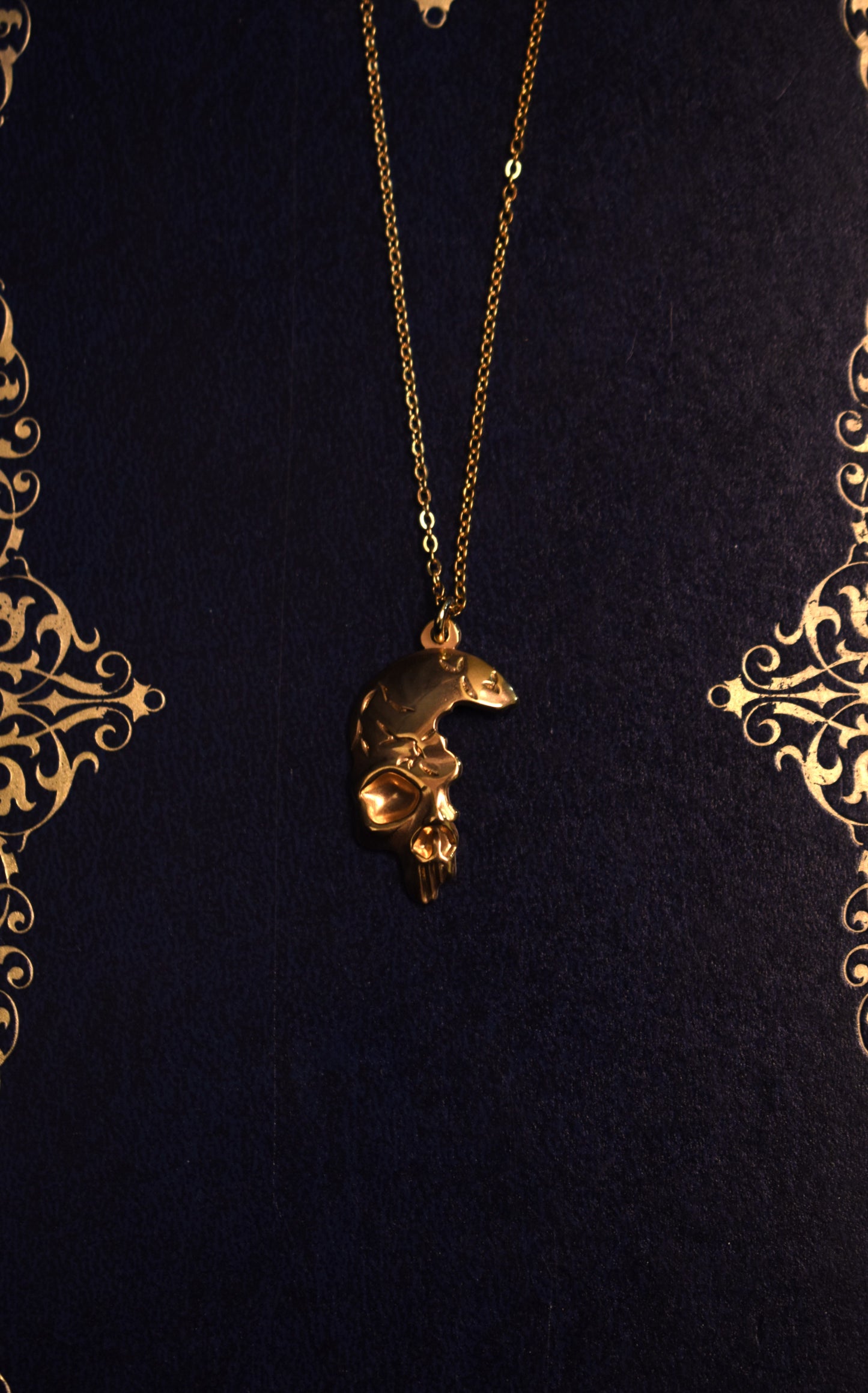 Fractured Fate Gold Necklace