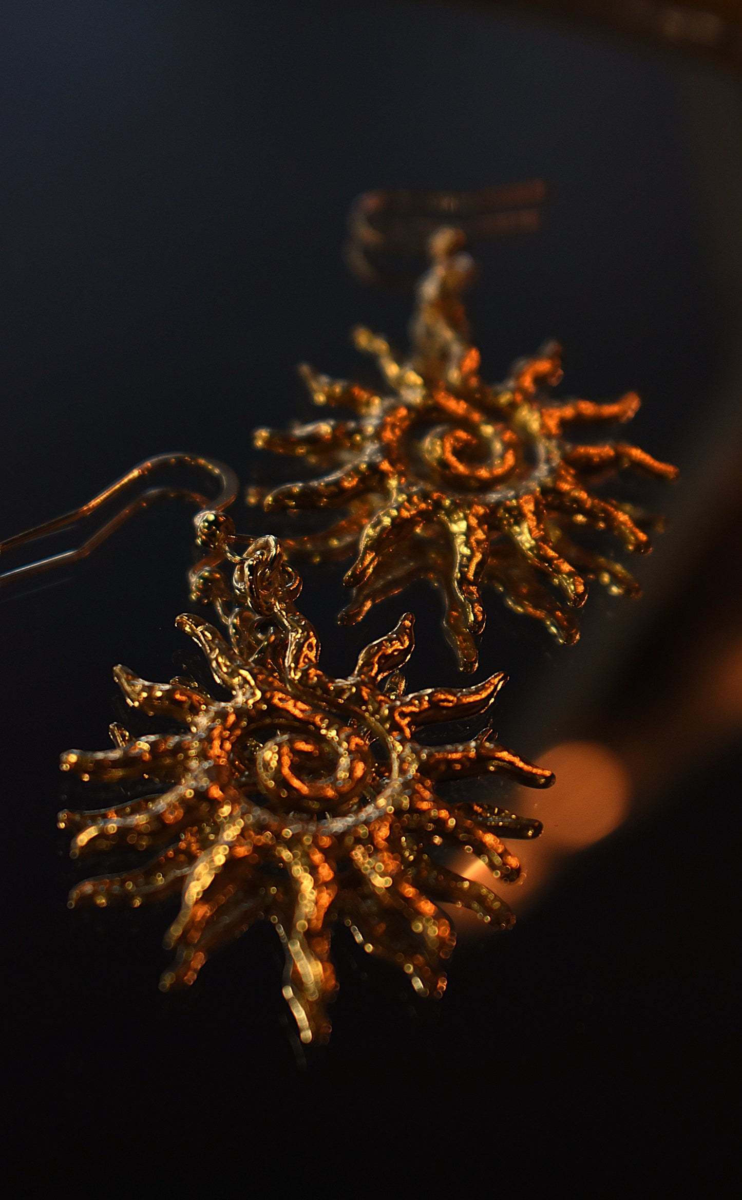 Sunborne Earrings ~ Gold