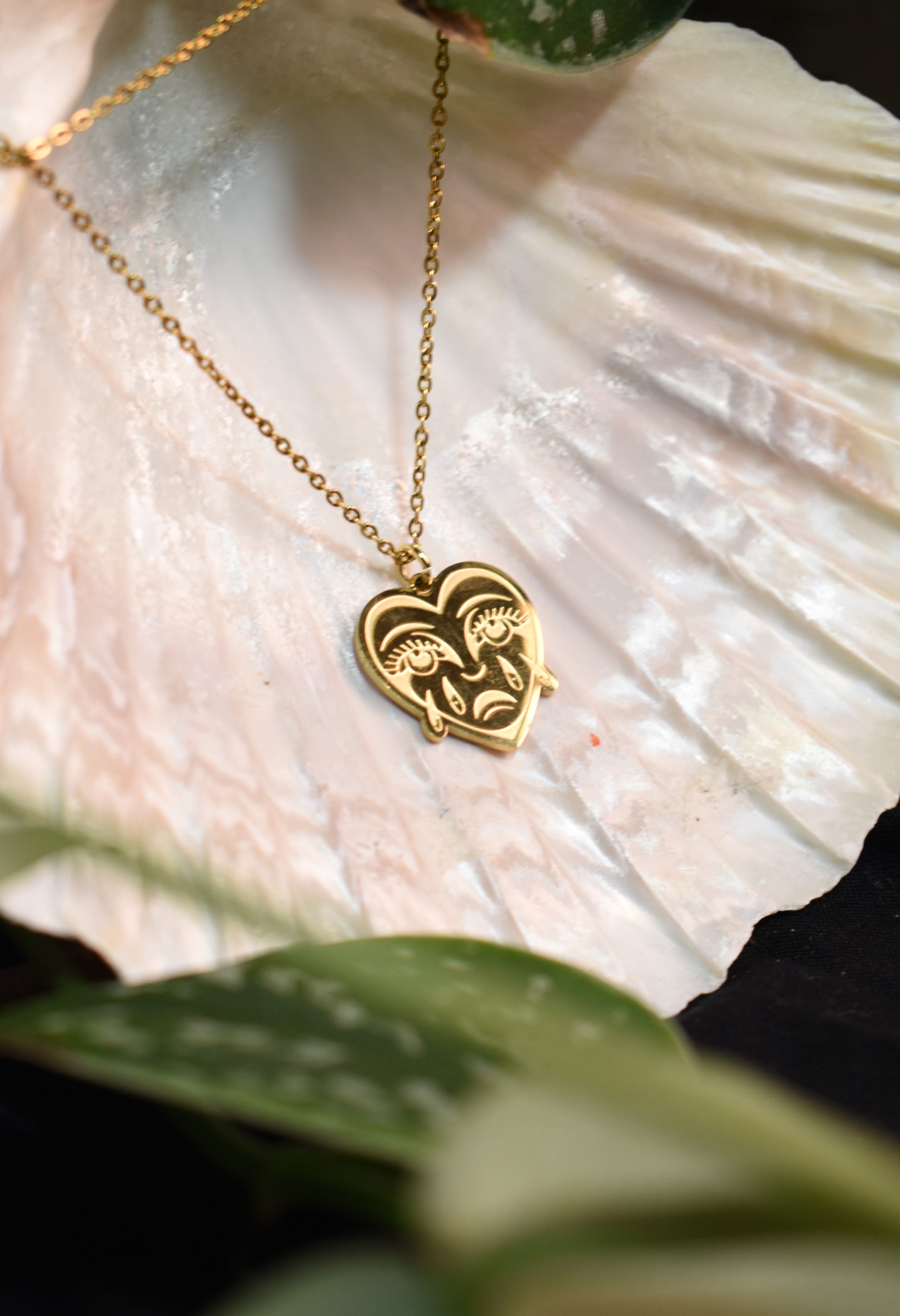 Gold Heartache Necklace