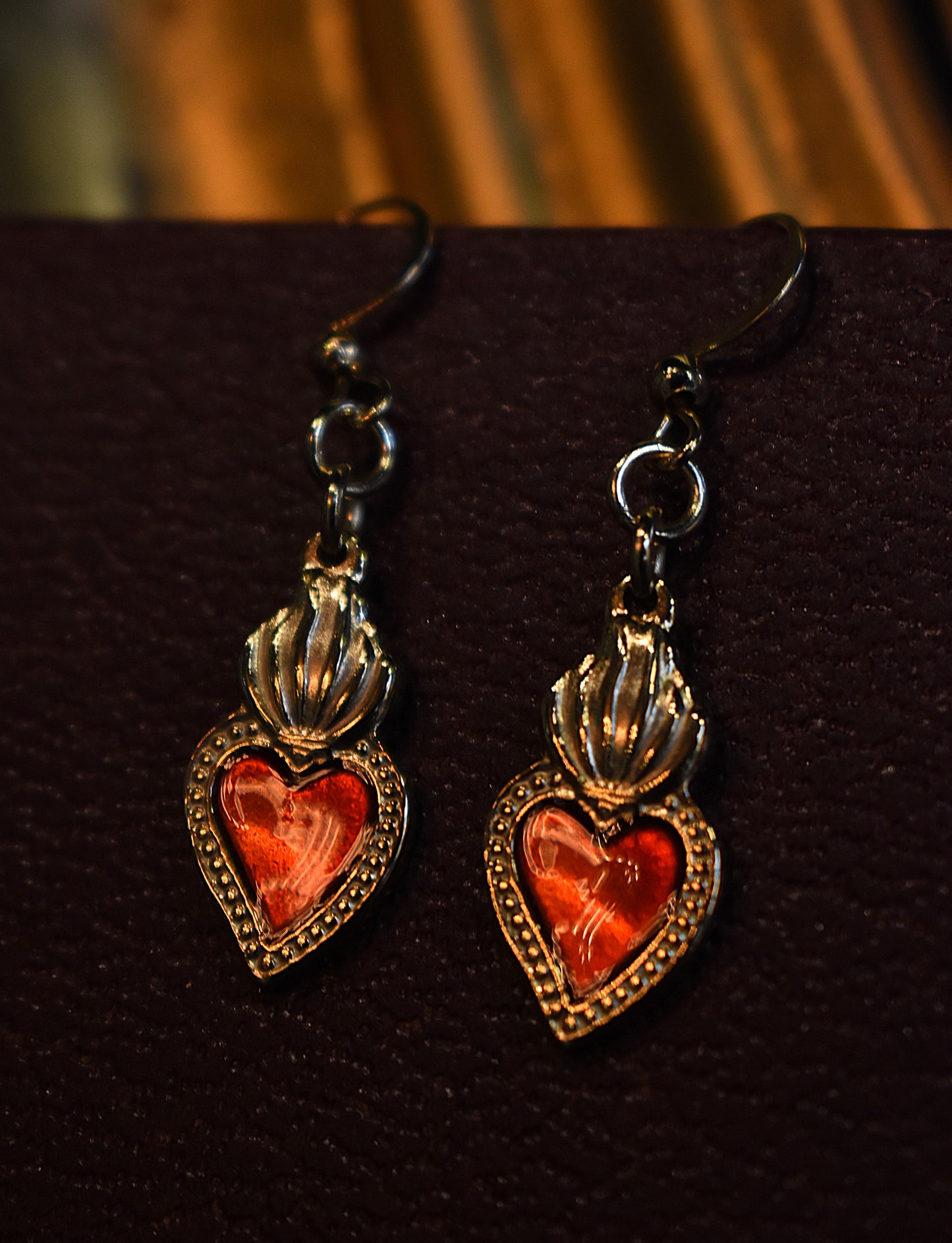 Roselight Heart Earrings ~ Gold