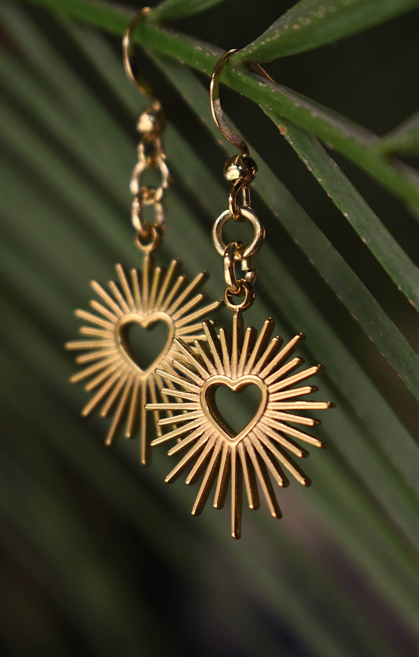 Sunburst Earrings ~ Gold