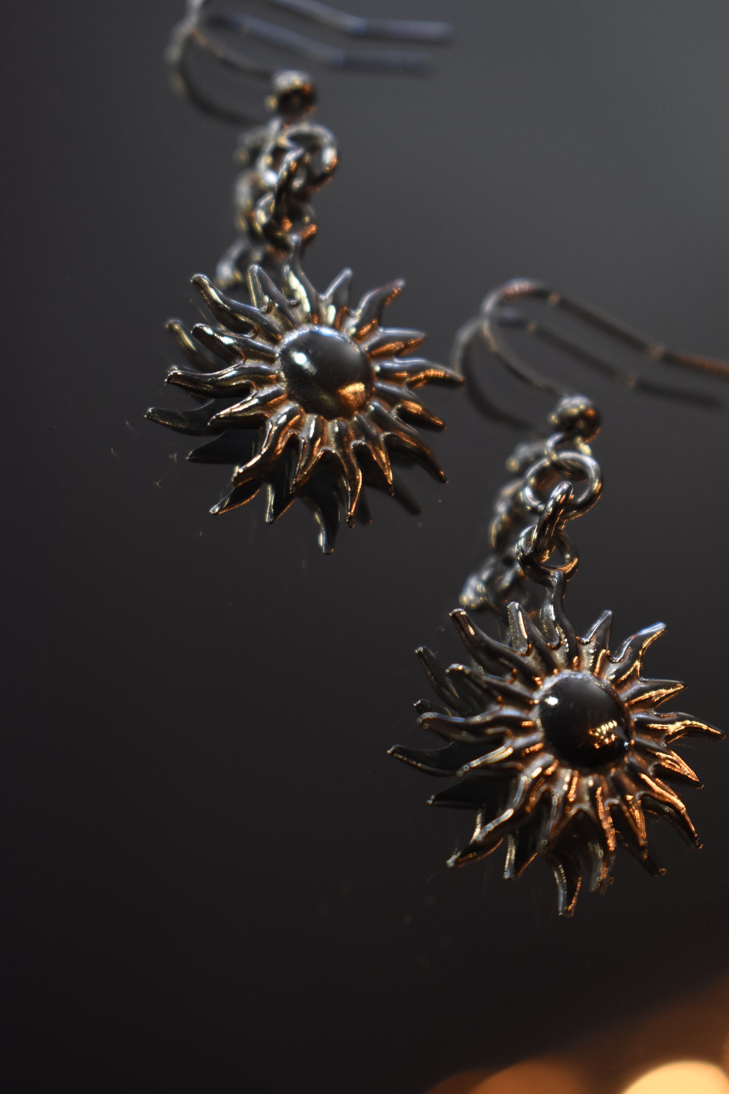 Nocturne Halo Earrings ~ Silver