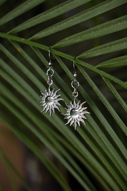 Nocturne Halo Earrings ~ Silver