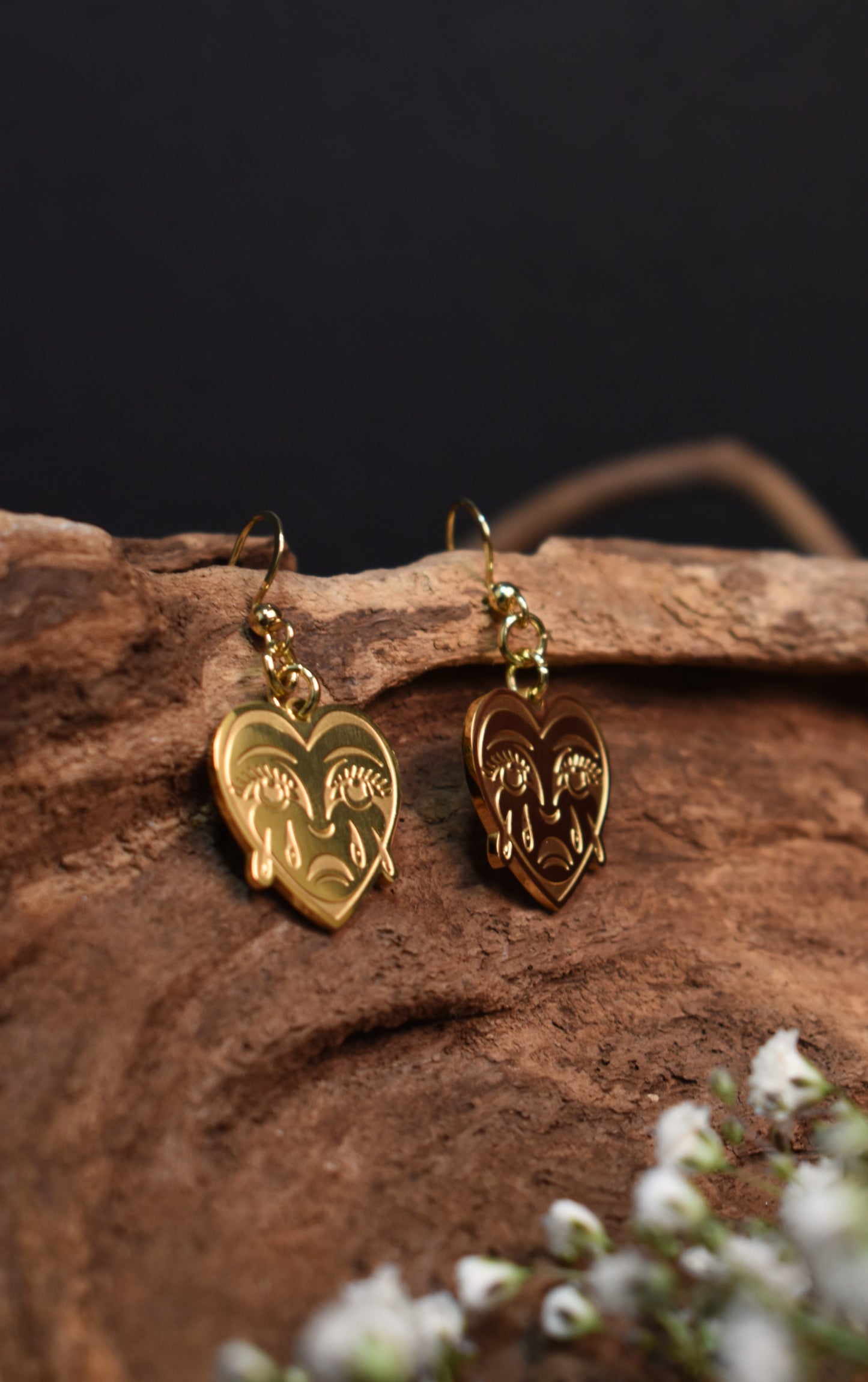 Gold Heartache Earrings