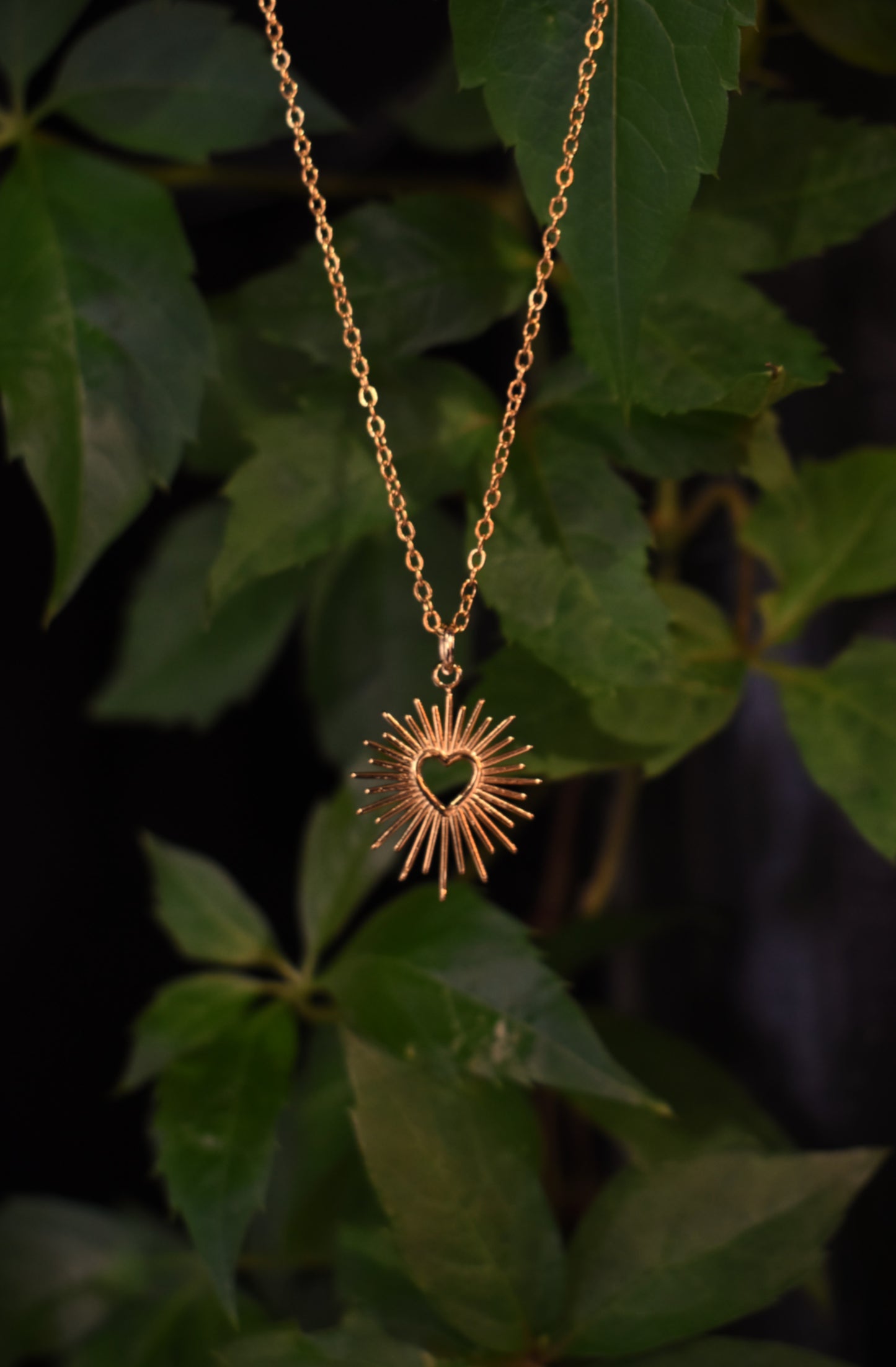 Sunburst Necklace ~ Gold