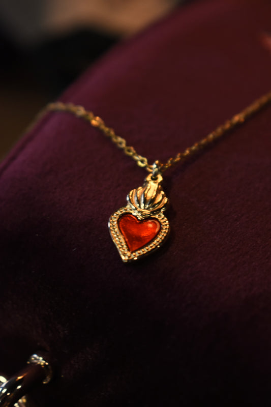 Roselight Heart Necklace ~ Gold