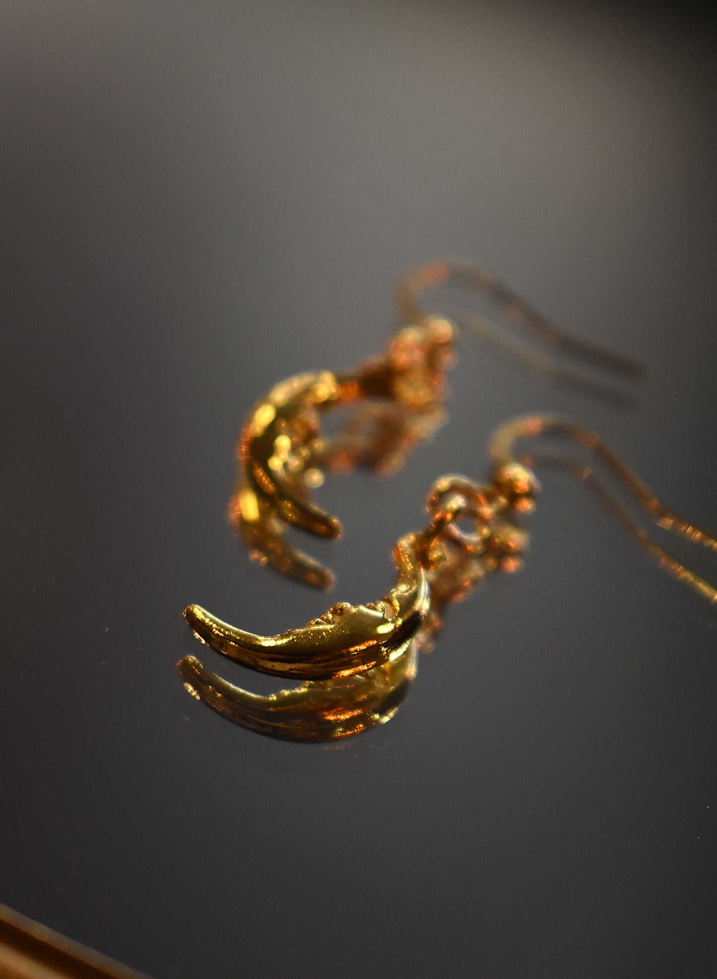 Moonfall Earrings ~ Gold