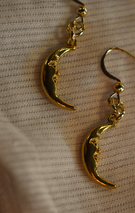 Moonfall Earrings ~ Gold