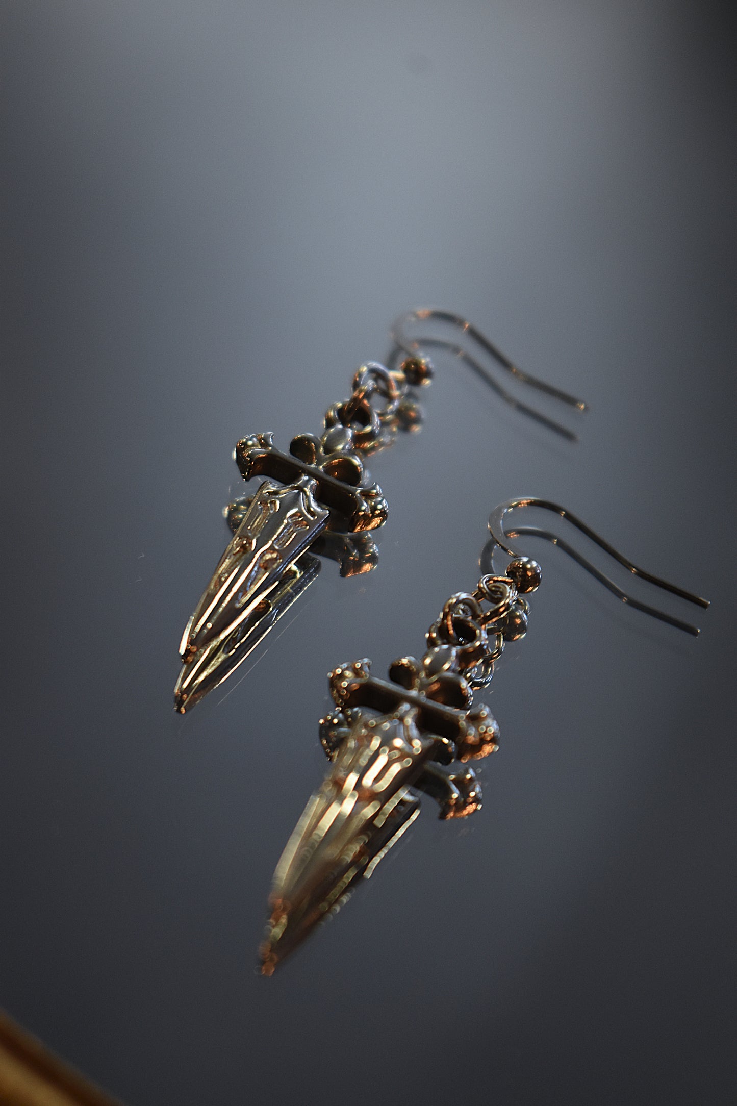 Fatal Vow Earrings ~ Silver
