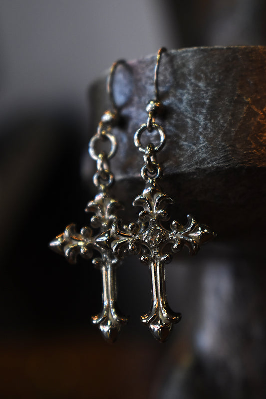 Sacred Relic Earrings ~ Silver