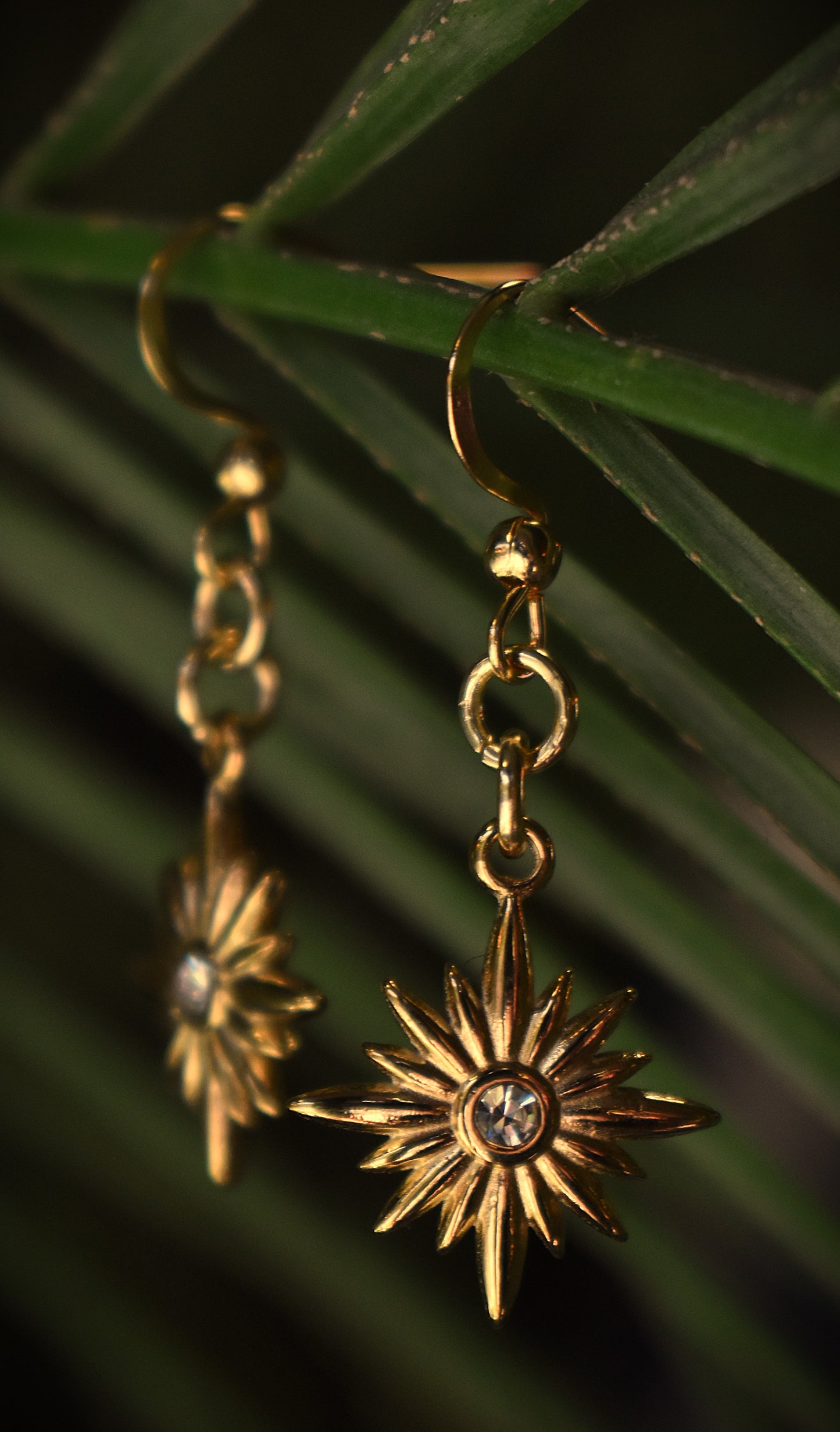 Celestial Light Earrings ~ Gold