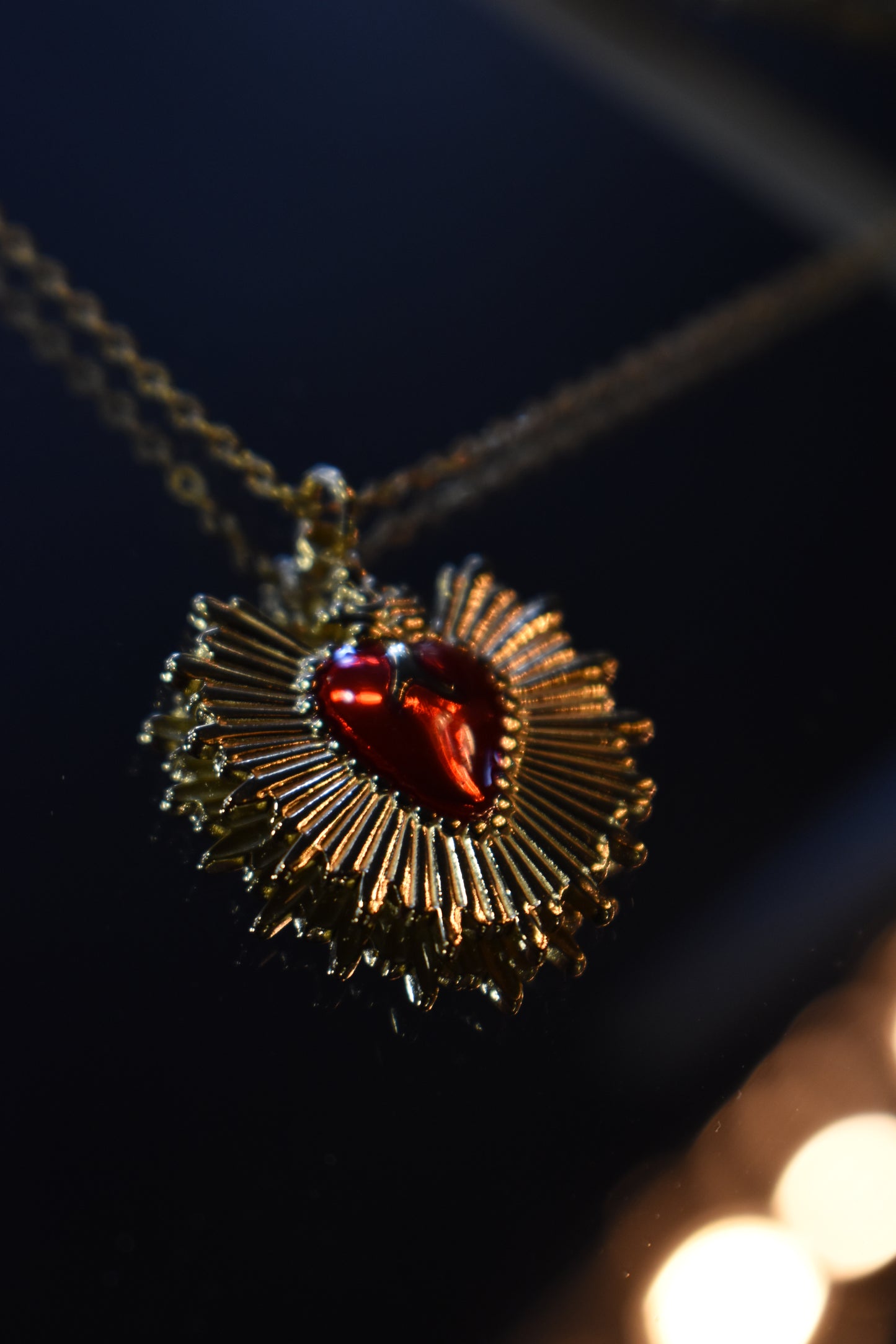 Crimson Devotion Necklace ~ Gold