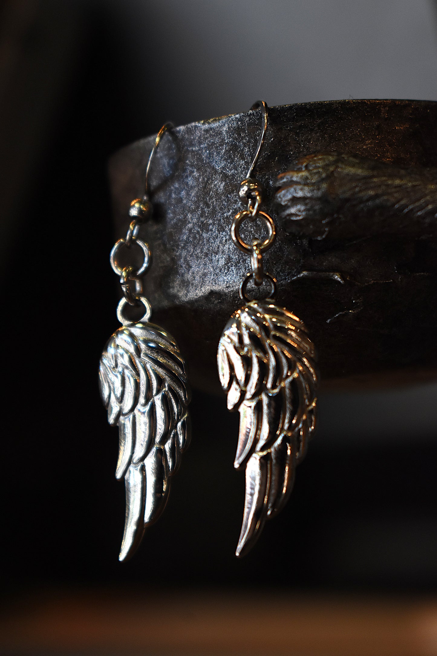 Fallen Grace Earrings ~ Silver