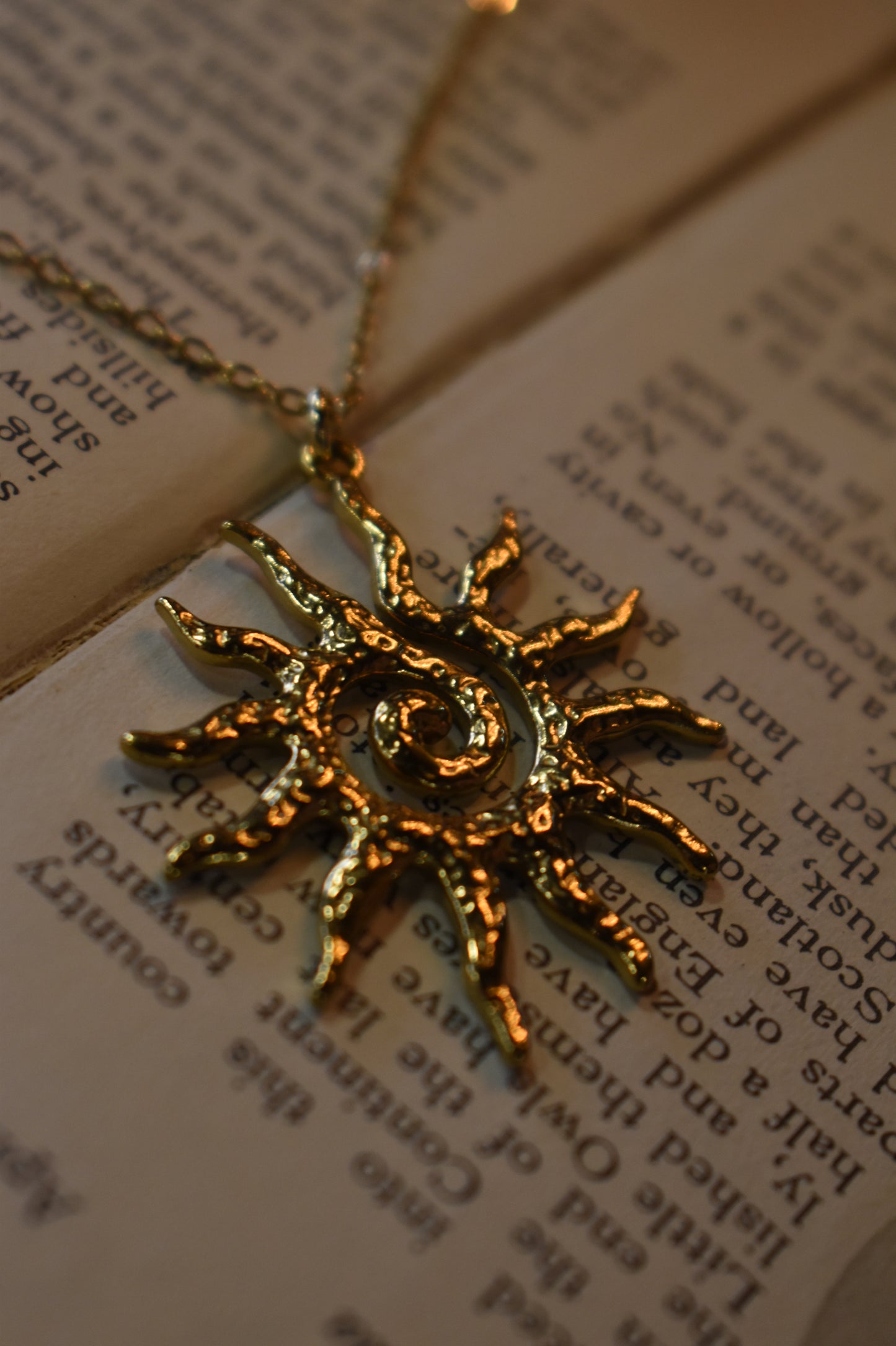 Sunborne Necklace ~ Gold