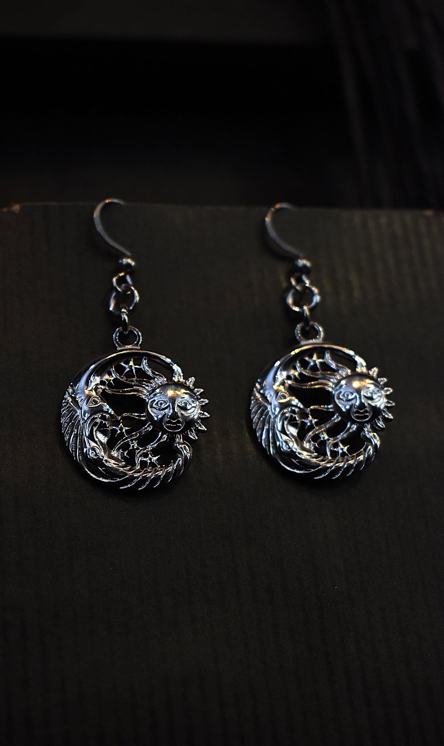 Eternal Eclipse Earrings ~ Silver