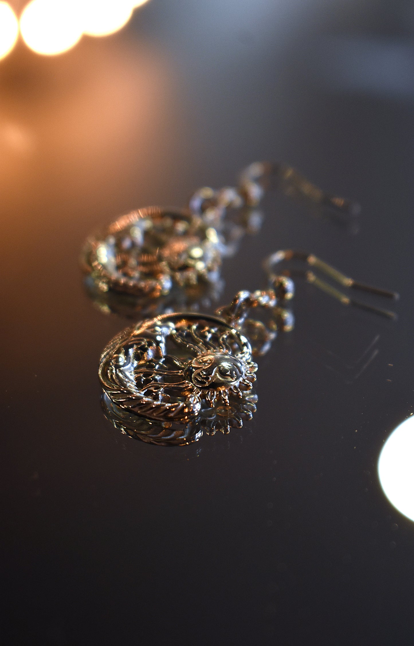 Eternal Eclipse Earrings ~ Silver